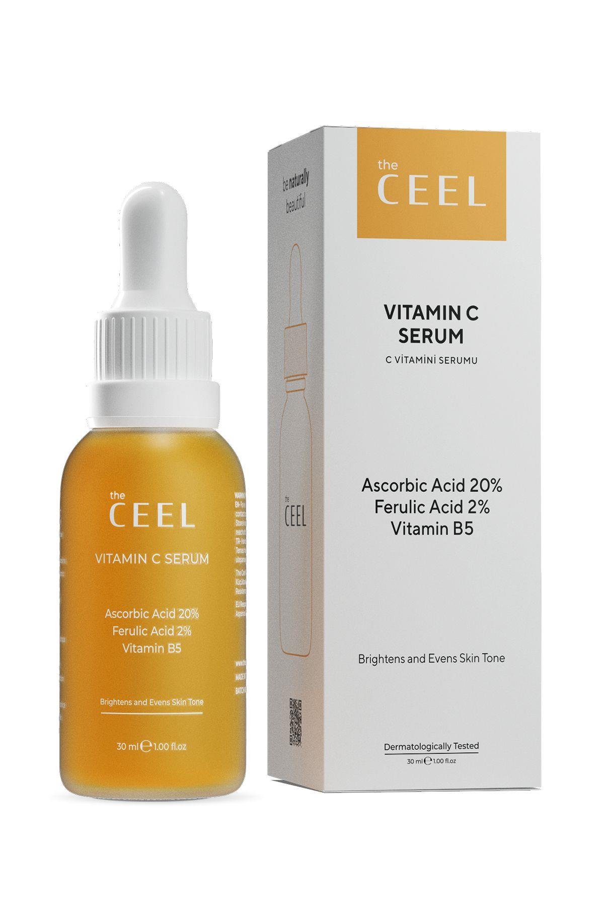 Leke Karşıtı Aydınlatıcı Vitamin C Serum Glutatyon, Ferulic Asit, %20 Ascorbic Asit 30 ml