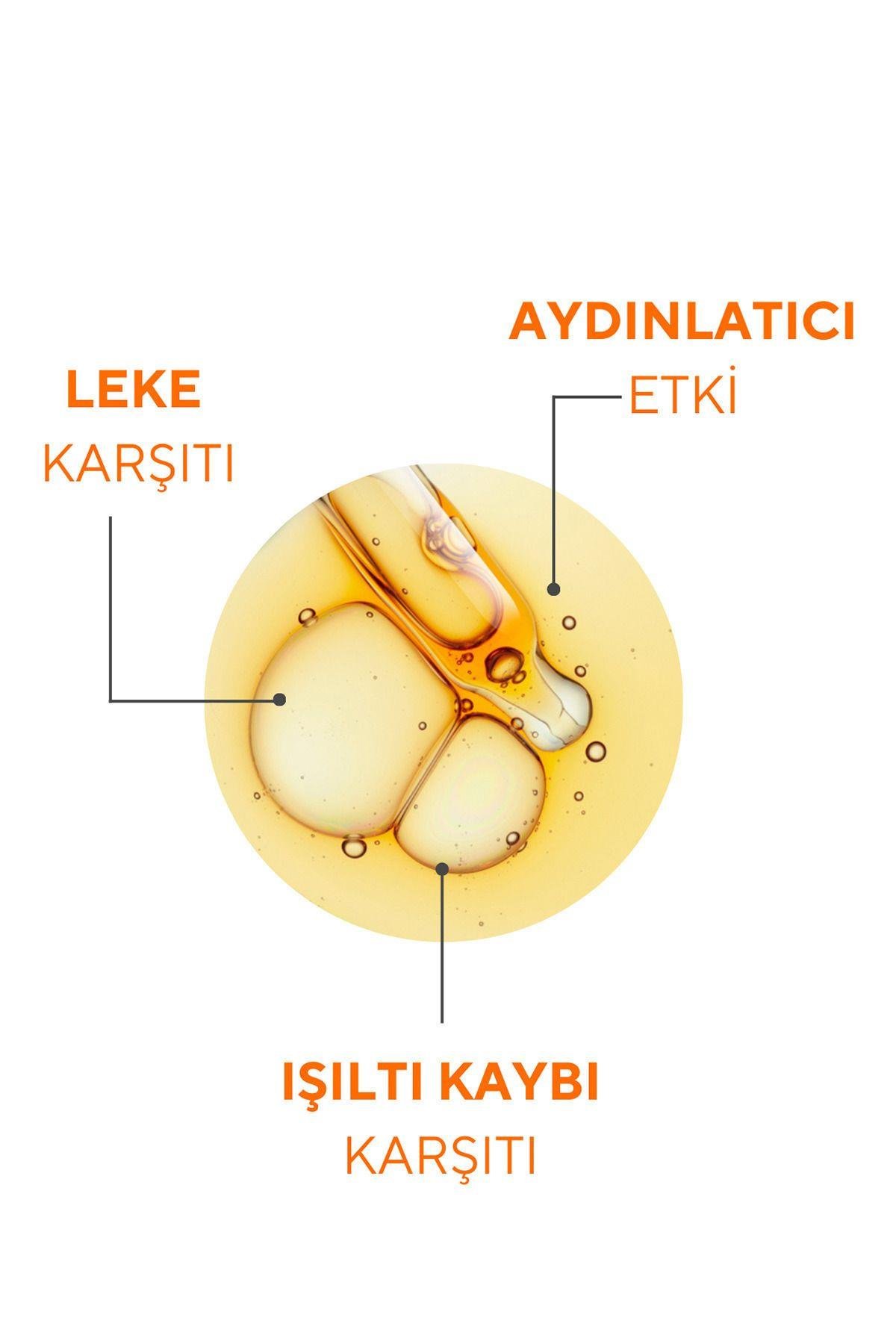 Leke Karşıtı Aydınlatıcı Vitamin C Serum Glutatyon, Ferulic Asit, %20 Ascorbic Asit 30 ml