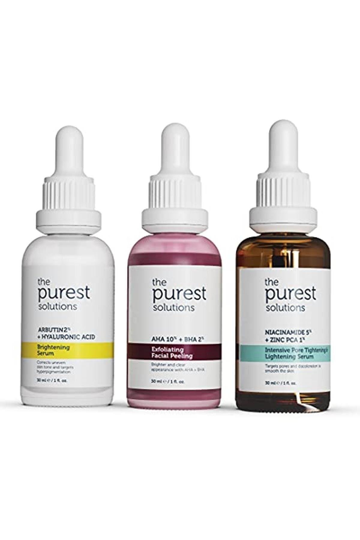 Leke Önleyici, Aydınlatıcı Ve Sivilce & Sebum Dengeleyici Bakım Seti (30ml + 30 Ml + 30ml)