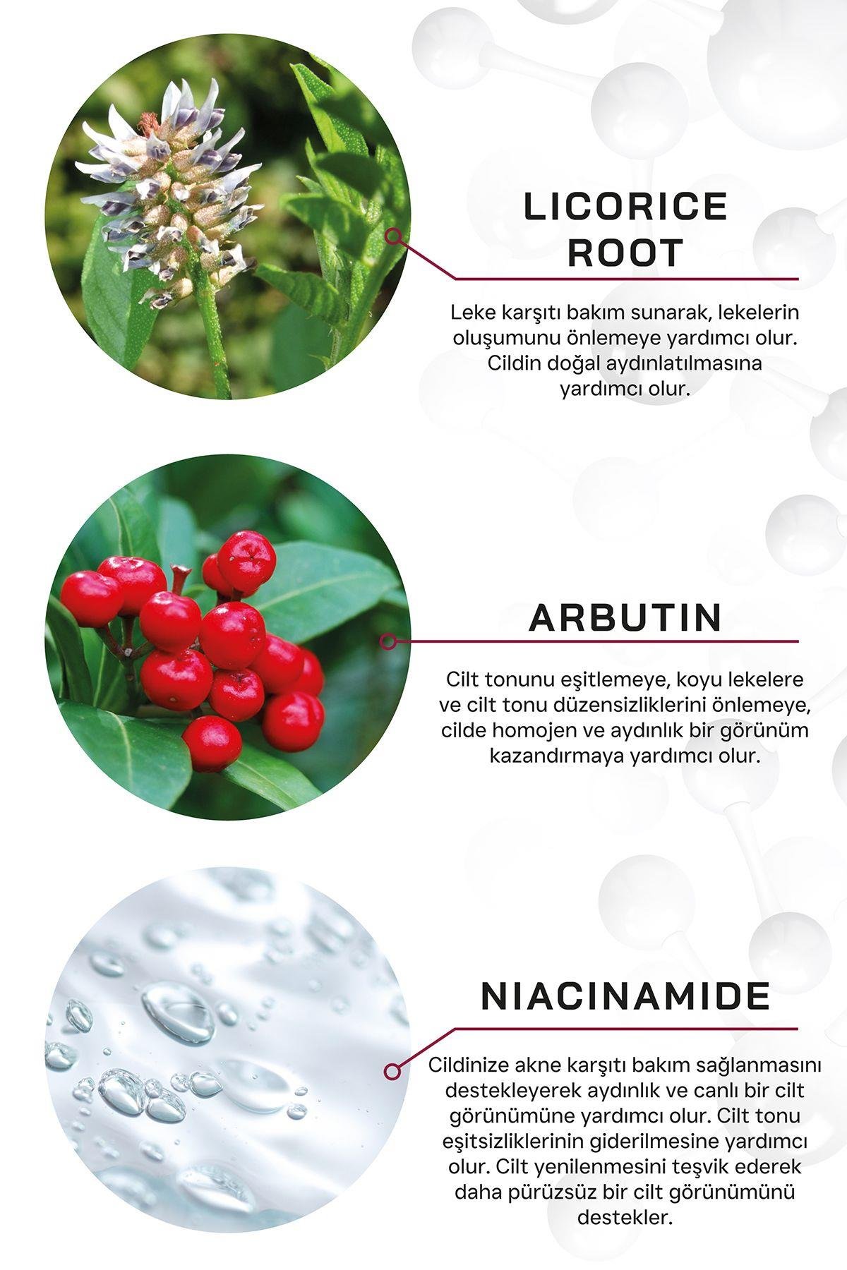 Licoelixir Aydınlatıcı Ve Leke Önleyici Serum 50 ml Eşit Cilt Tonu Arbutin Licorice Niacinamide