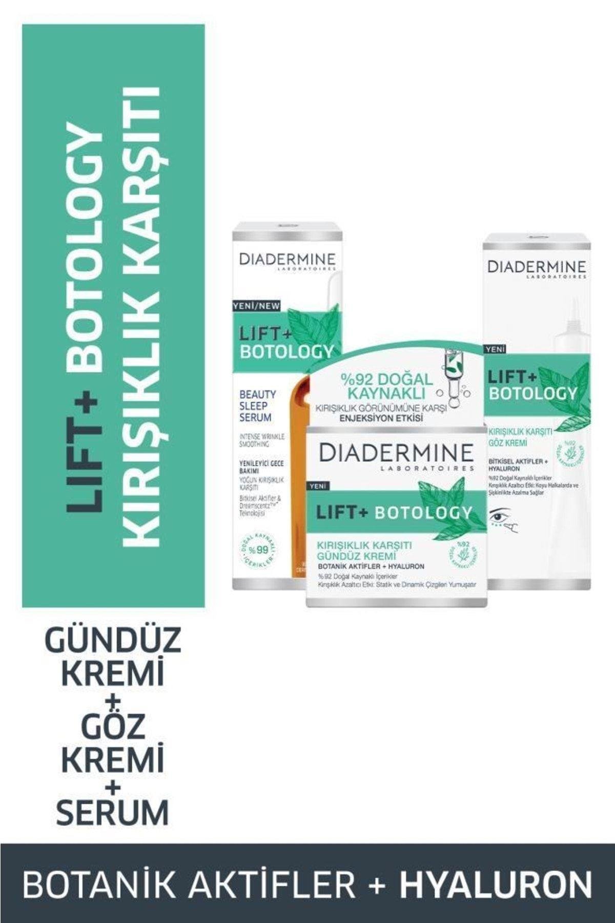 Lift+ Botology Kırışıklık Karşıtı Serum 30 ml + Göz Kremi 15 ml + Gündüz Kremi 50 ml