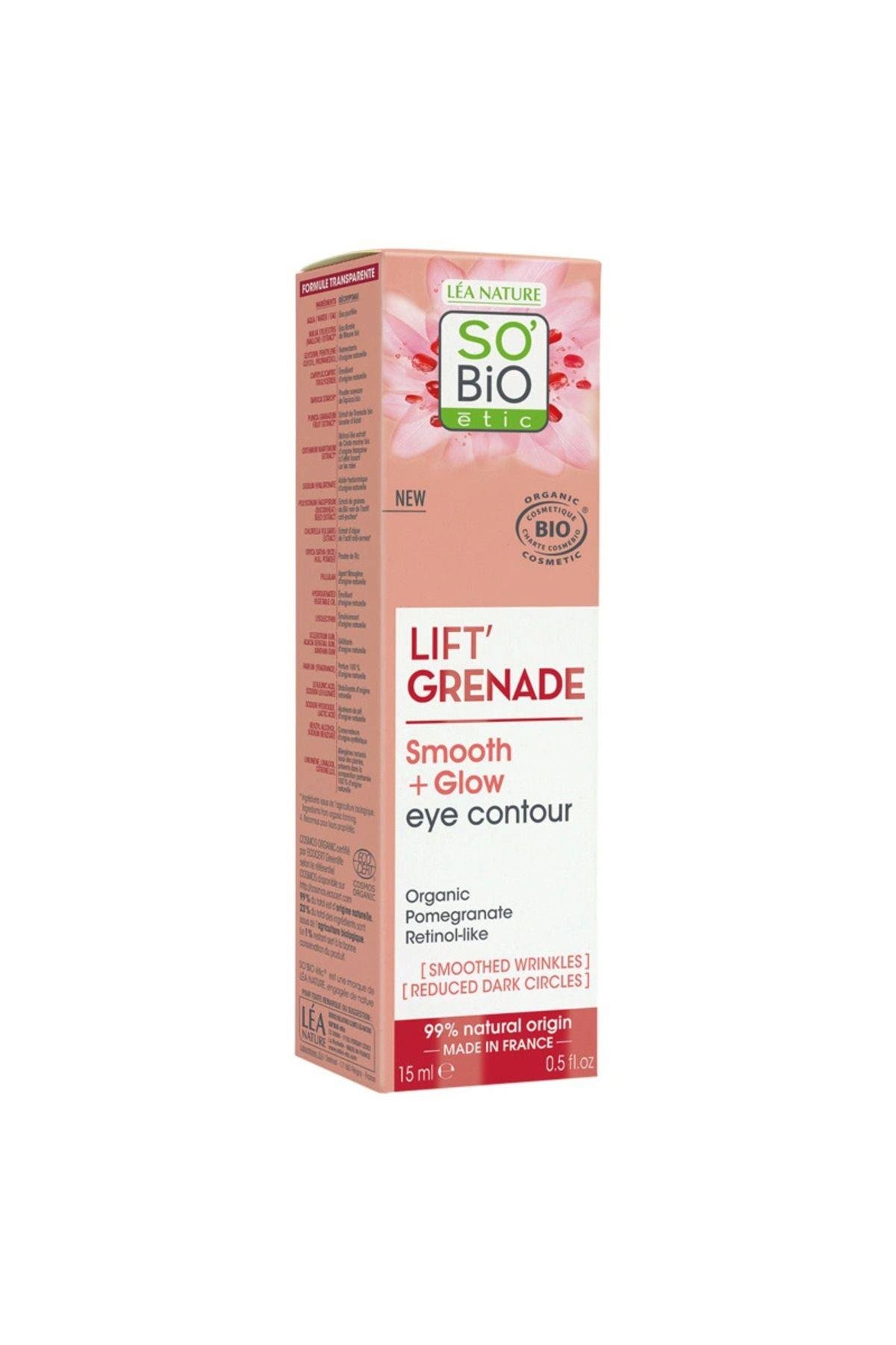 Lift Grenade Smooth Glow Eye Contour Organik Nar Özlü Aydınlatıcı Göz Kremi 15 ml