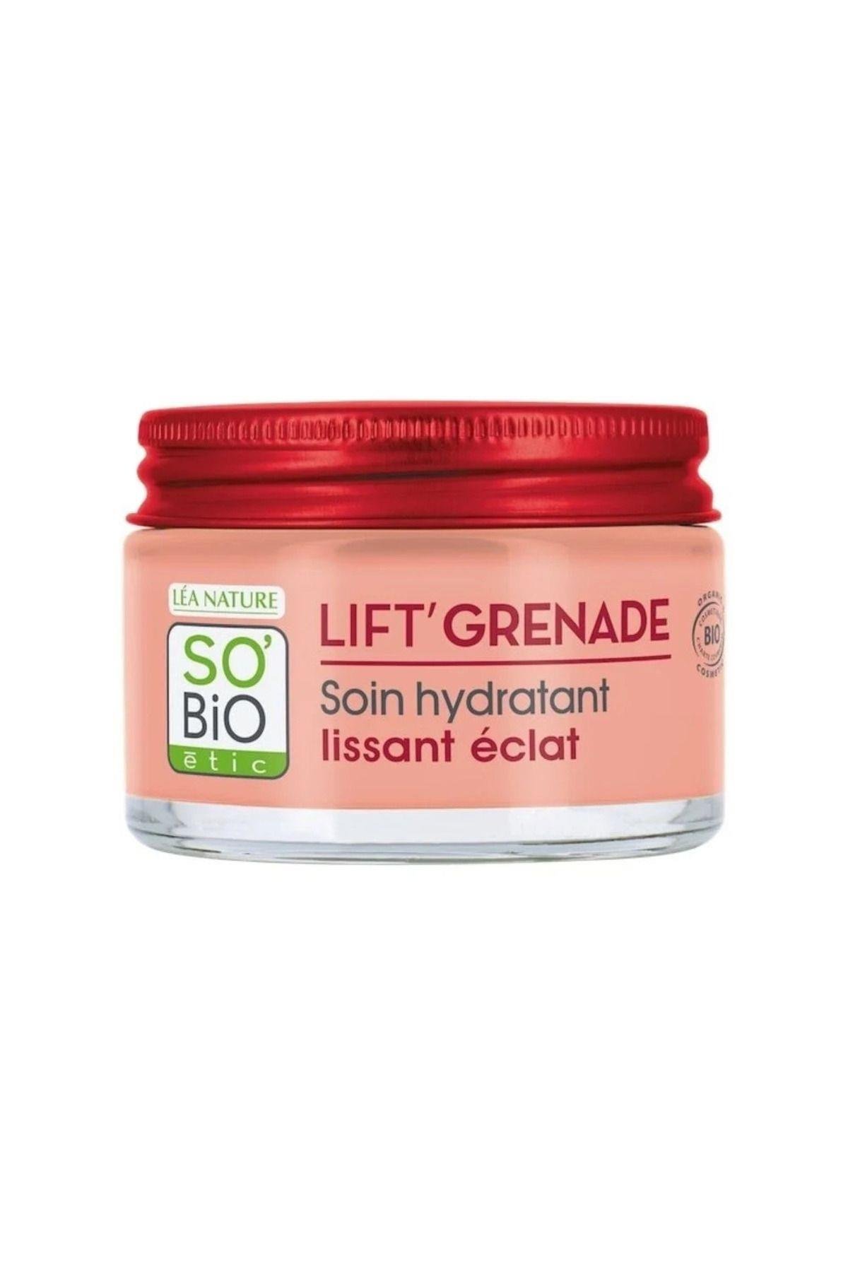 Lift Grenade Smooth Glow Hydrating Cream Organik Nar Özlü Aydınlatıcı Nemlendirici Krem 50 ml