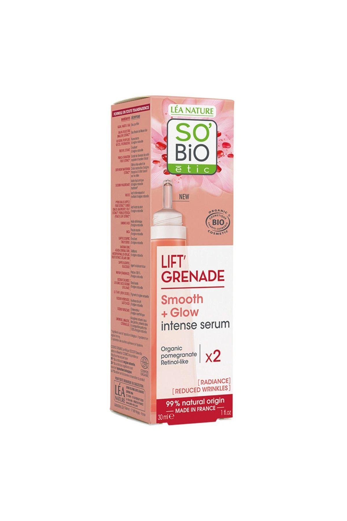 Lift Grenade Smooth Glow Intense Serum Organik Nar Özlü Aydınlatıcı Cilt Serumu 30 ml