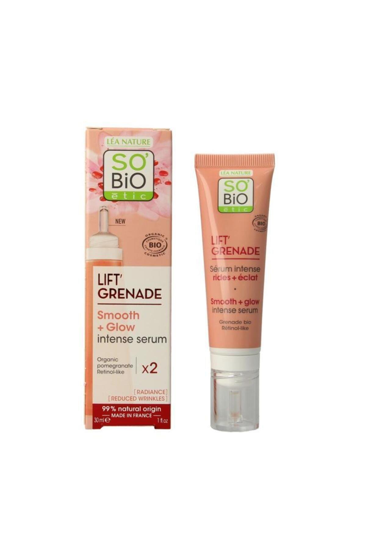 Lift Grenade Smooth Glow Intense Serum Organik Nar Özlü Aydınlatıcı Cilt Serumu 30 ml