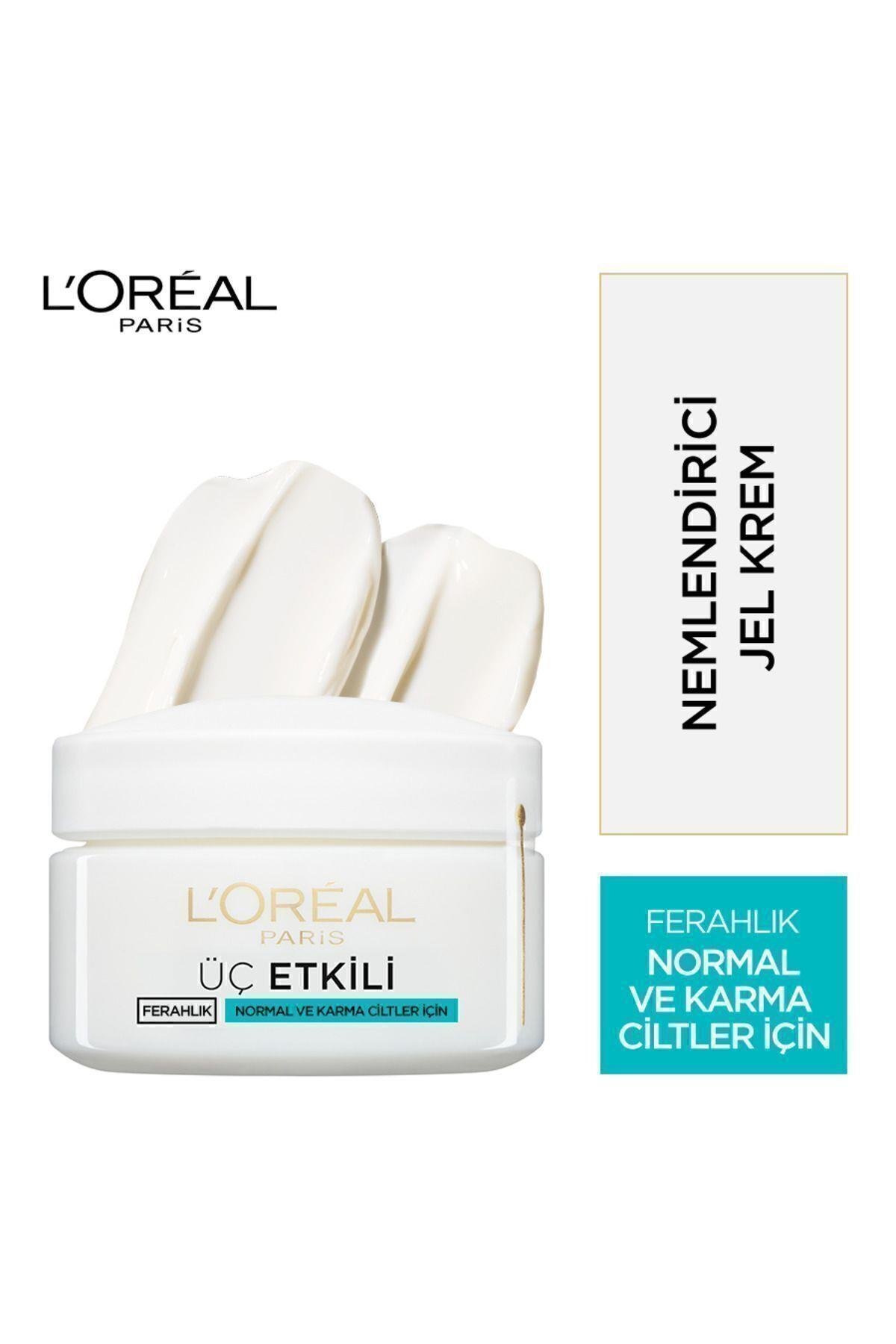 L'oréal Paris 3 Etkili Ferahlık Günlük Bakım Kremi Normal Ve Karma Ciltler 50ml
