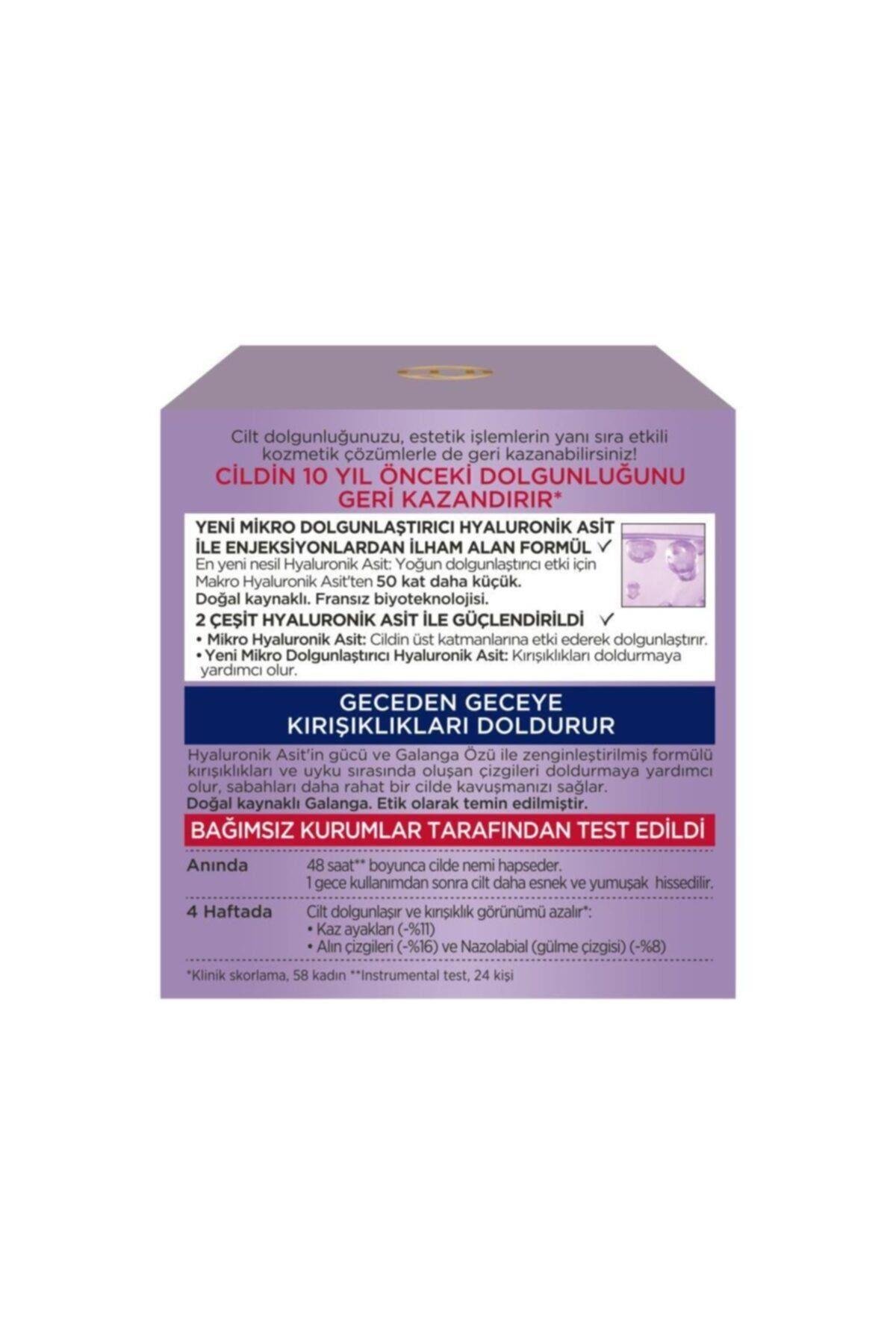 L'oréal Paris Revitalift Filler Yoğun Dolgunlaştırıcı Yaşlanma Karşıtı Gece Kremi 50ml - Hyaluronik