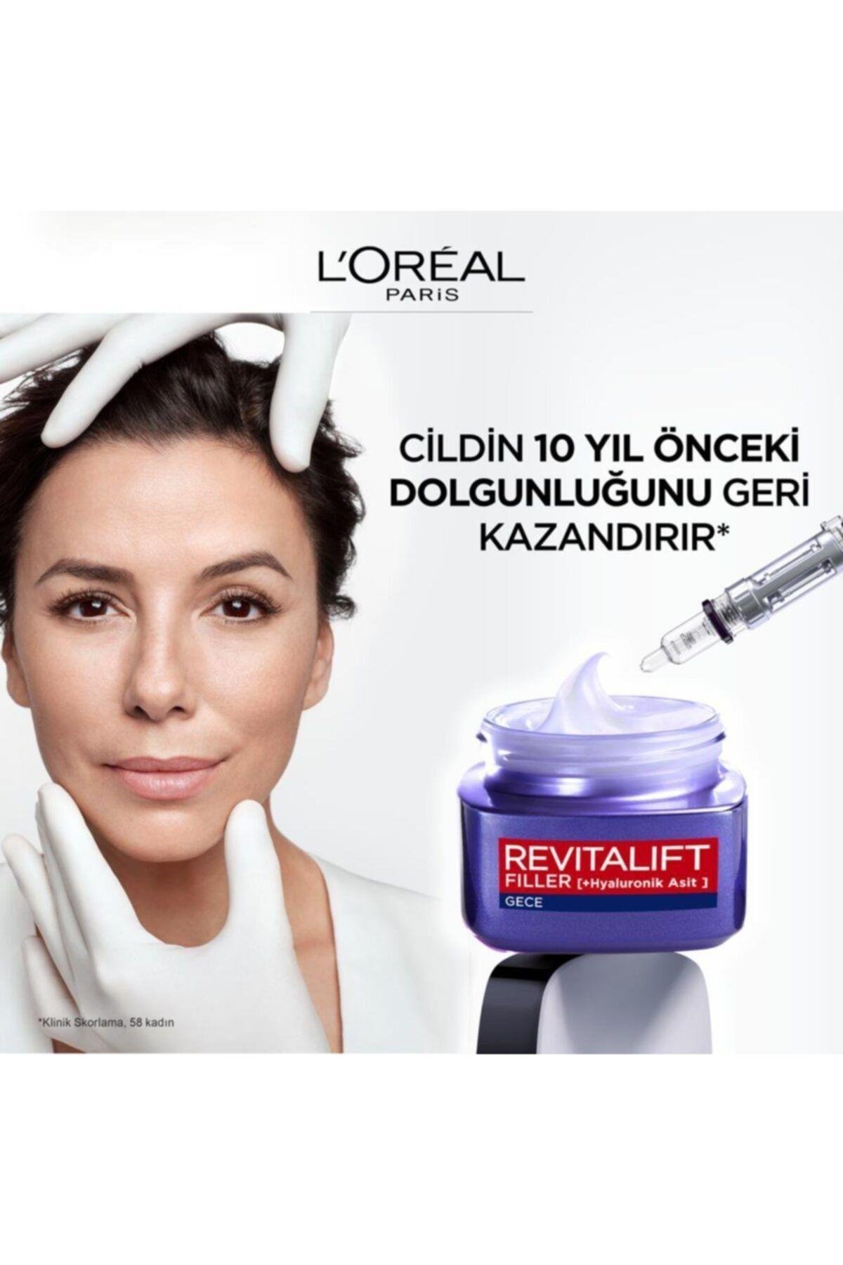 L'oréal Paris Revitalift Filler Yoğun Dolgunlaştırıcı Yaşlanma Karşıtı Gece Kremi 50ml - Hyaluronik