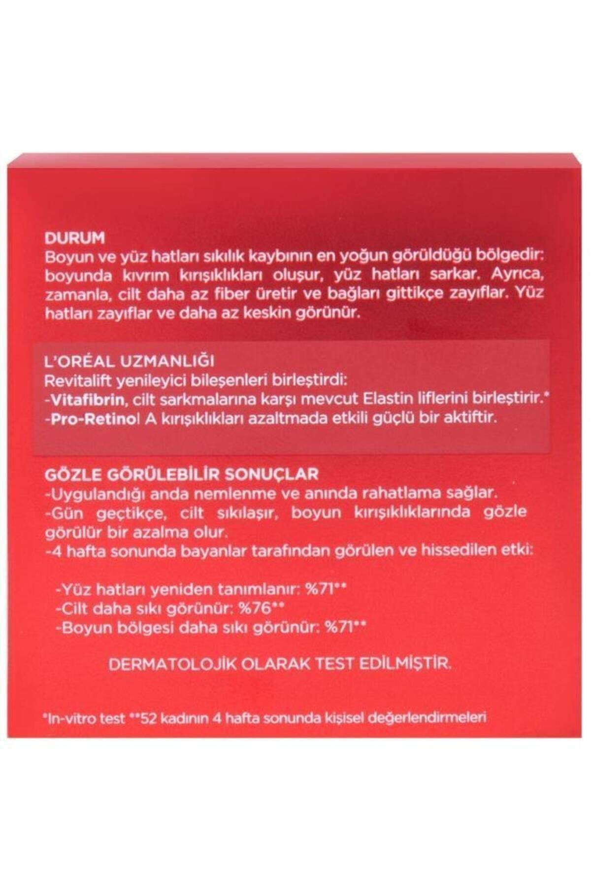 L'oréal Paris Revitalift Yüz Hatlar Ve Boyun Yenileyici Krem