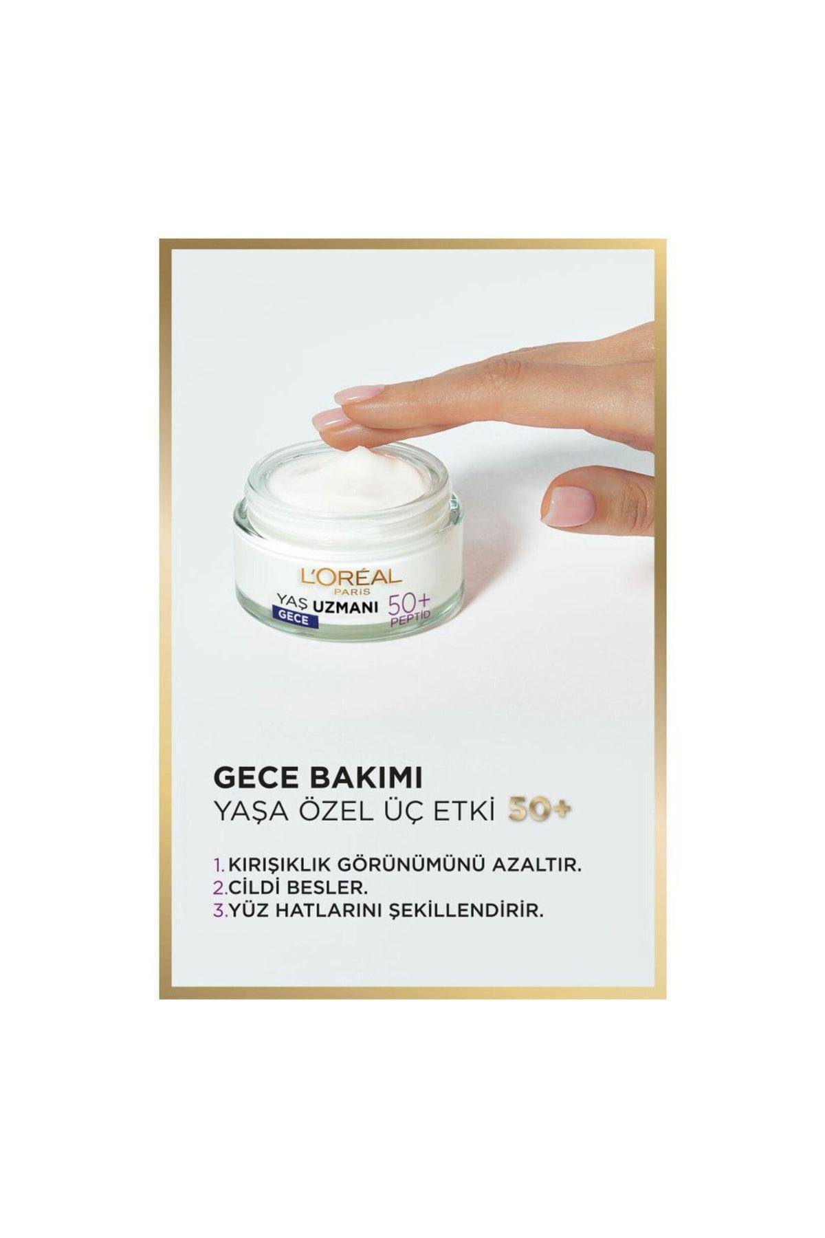 L'oréal Paris Yaş Uzmanı 50+ Kırışıklık Karşıtı Yenileyici Gece Kremi