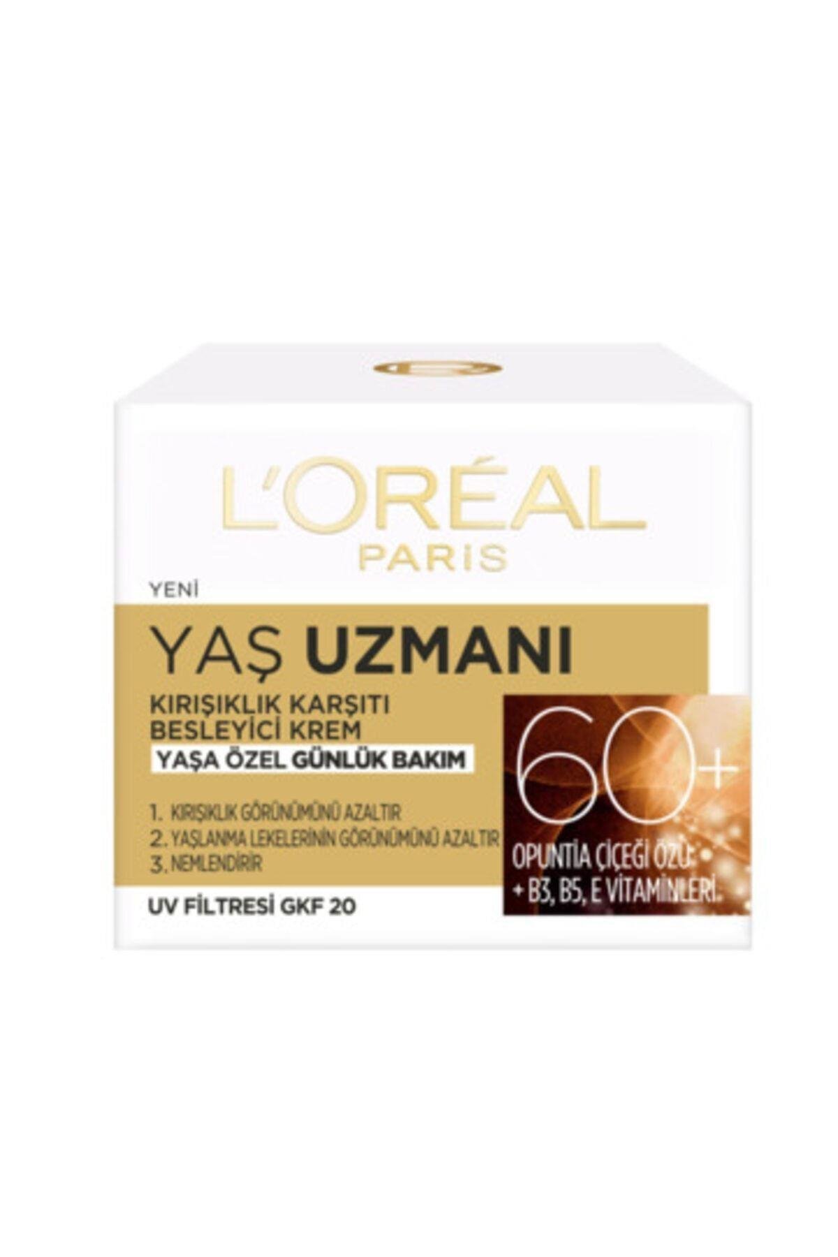 L'Oréal Paris Yaş Uzmanı 60+ Kırışıklık Karşıtı Krem