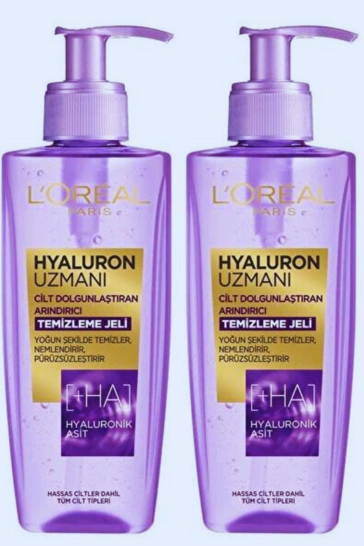 L'oreal Hyaluron Uzmanı Cilt Dolgunlaştıran Arındırıcı Yüz Temizleme Jeli Hyaluronik 2 Adet