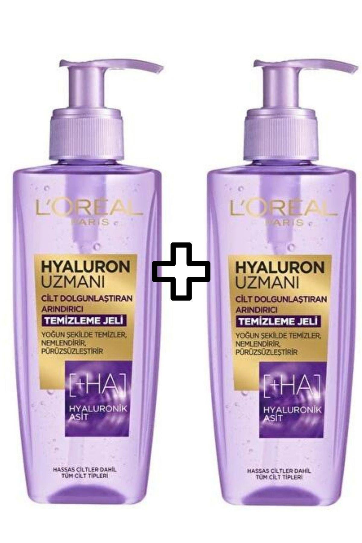L'oreal Hyaluron Uzmanı Cilt Dolgunlaştıran Arındırıcı Yüz Temizleme Jeli Hyaluronik 2 Adet