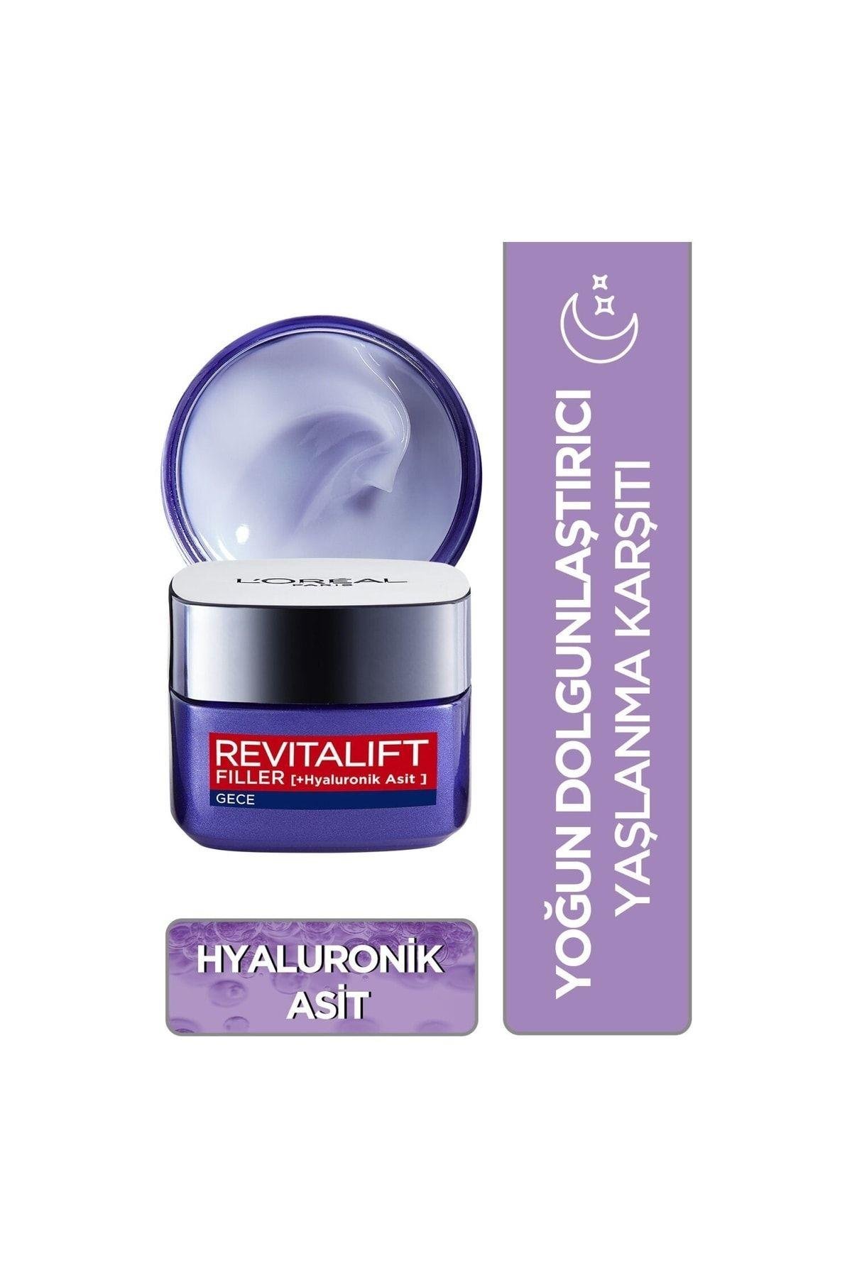 Loreal Paris L'oréal Paris Revitalift Filler Yoğun Dolgunlaştırıcı Yaşlanma Karşıtı Gece Kremi