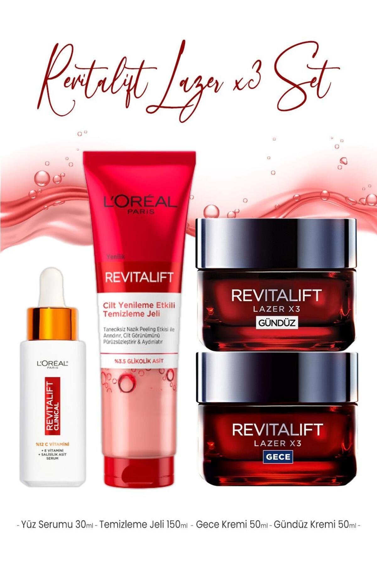 Loreal Paris Revitalift Lazer Bakım Seti 5