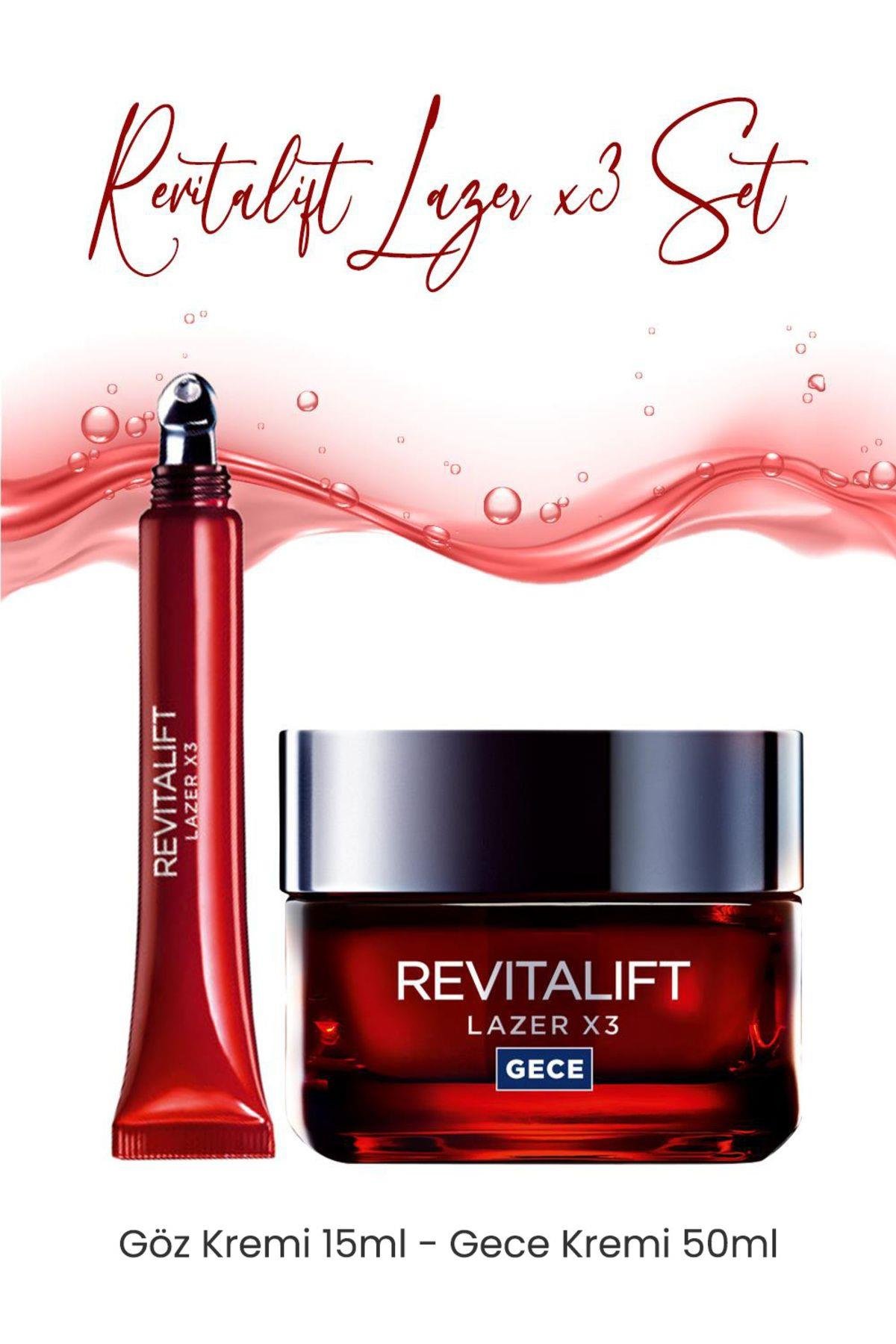 Loreal Paris Revitalift Lazer X3 Gece ve Göz Kremi