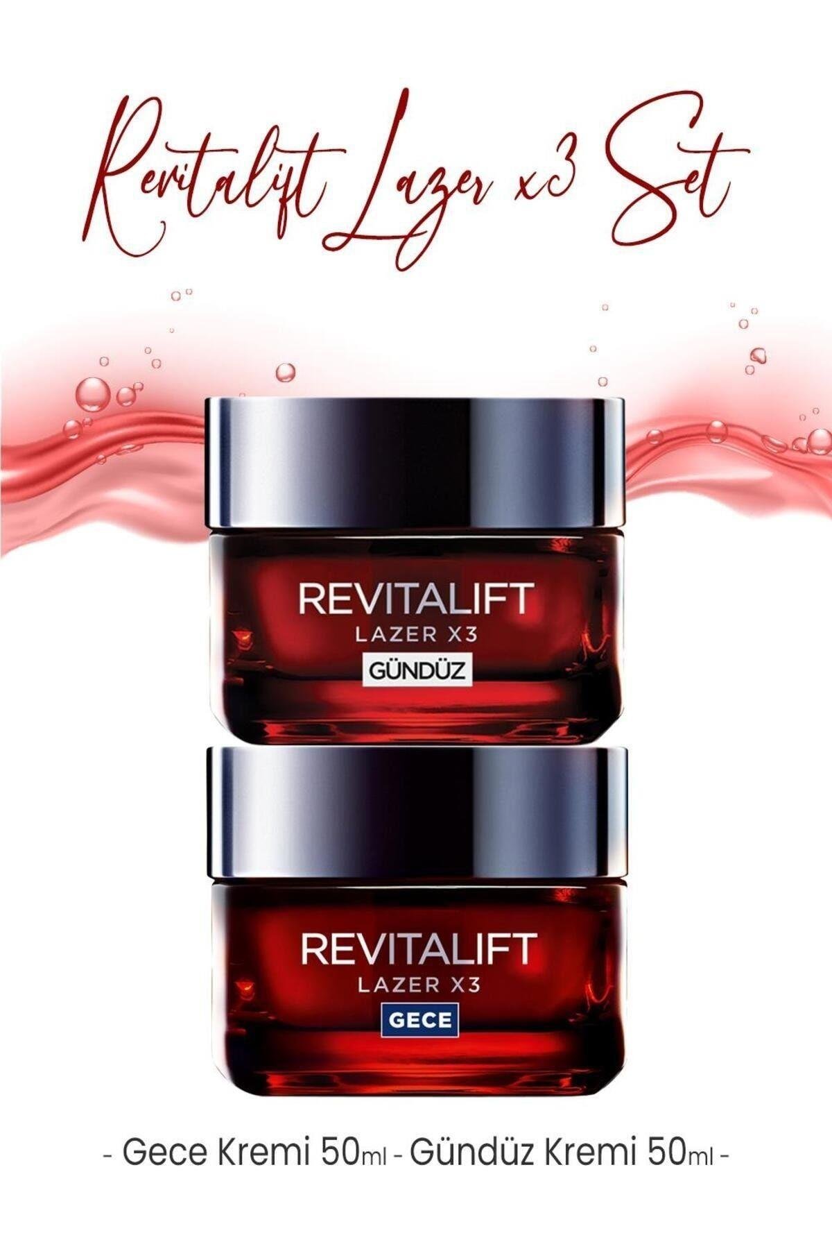 Loreal Paris Revitalift Lazer X3 Yaşlanma Karşıtı Gece ve Gündüz Kremi