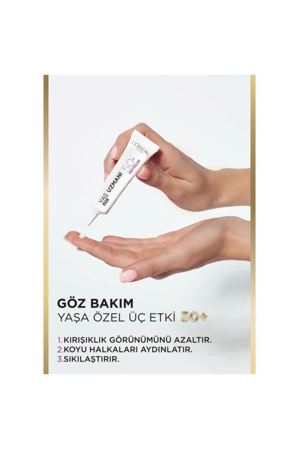 Loreal Paris Yaş Uzmanı Kırışıklık Karşıtı Yenileyici Göz kremi 15 ml 50+Yaş