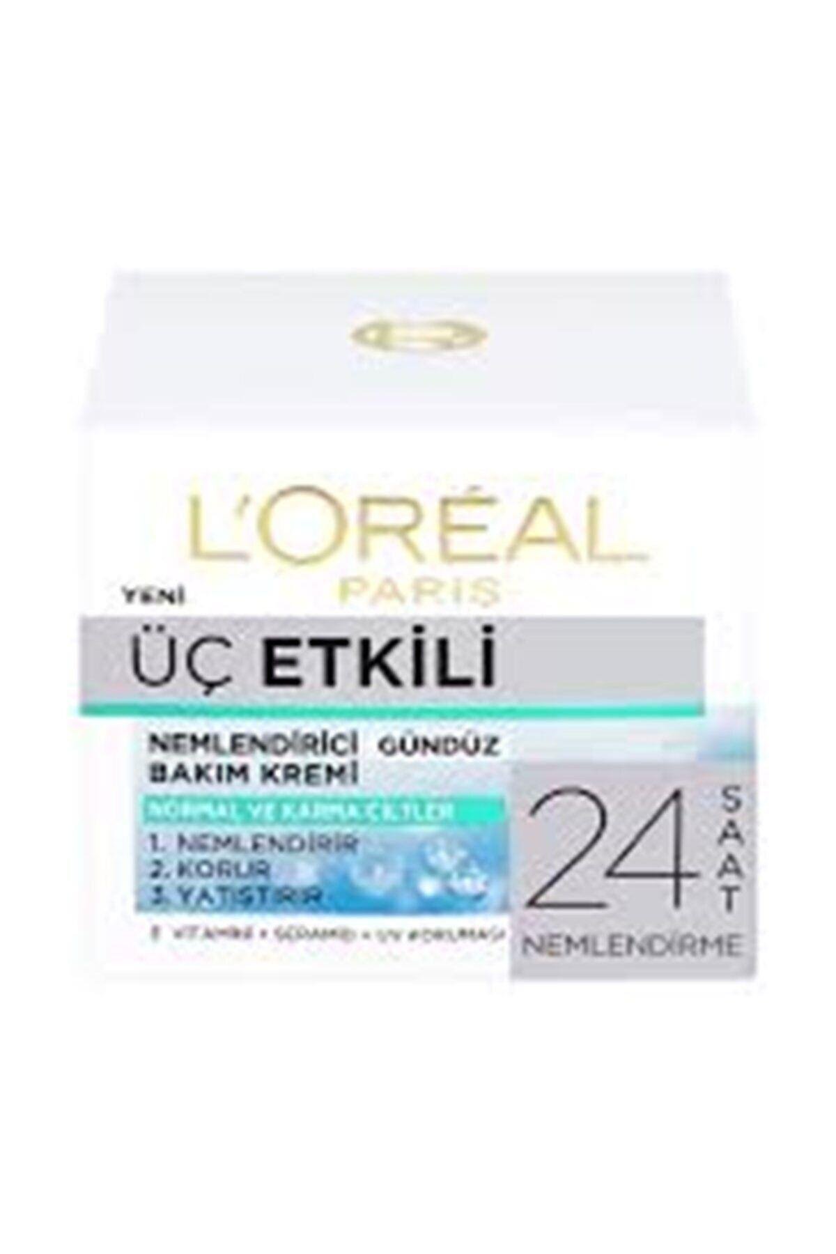 Loreal Üç Etkili Nemlendirici Jel Krem Normal Ve Karma Ciltler 50 ml