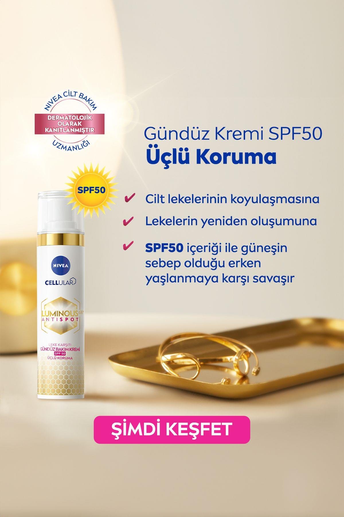 Luminous630 Güneş Korumalı Leke Karşıtı Gündüz Yüz Kremi 40 Ml, Spf50, Hyaluronik Asit, E Vitamini