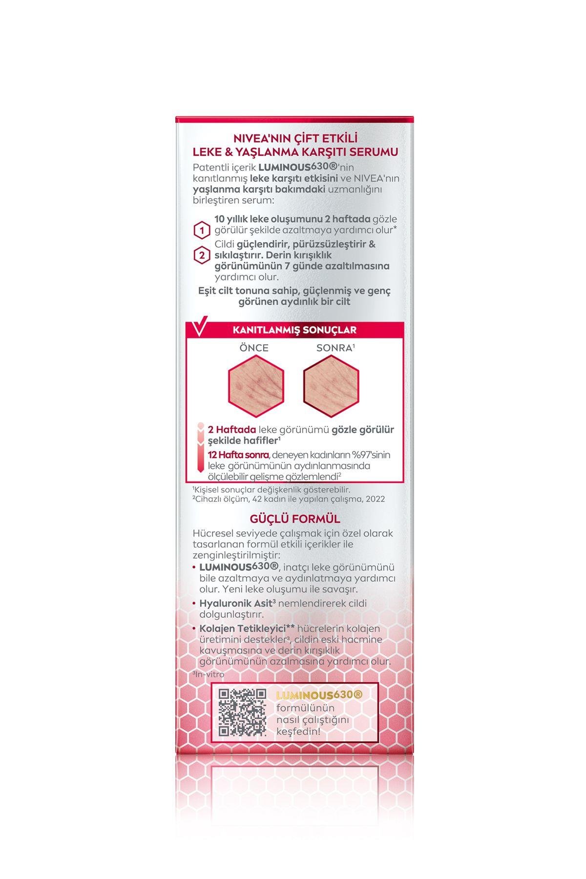 Luminous630 Leke Ve Yaşlanma Karşıtı Serum 30 Ml, Asit Ve Kolajen Tetikleyici-Naturals Beauty--