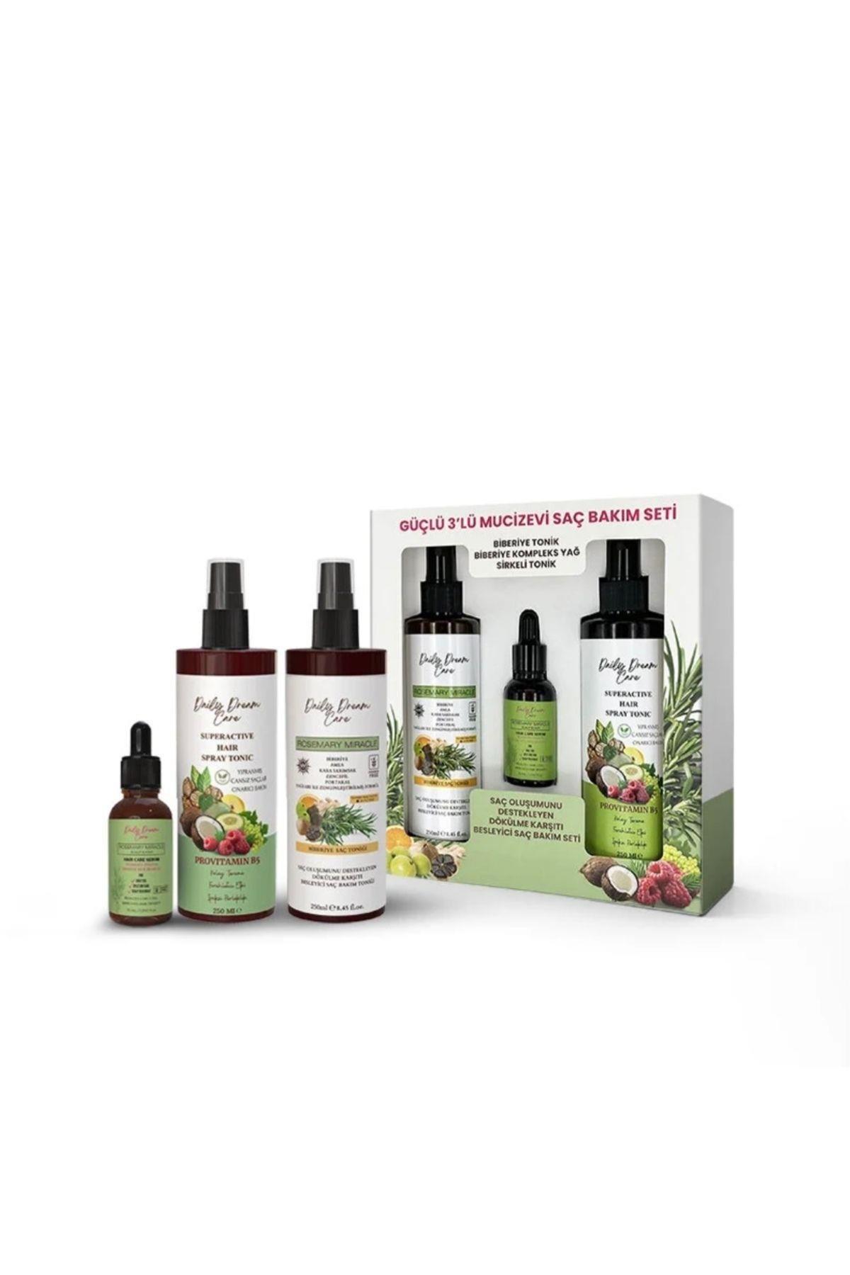 M&G Home True Bee Rosemary Miracle Biberiye Bakımı 3'lü Set (Tonik + Serum)