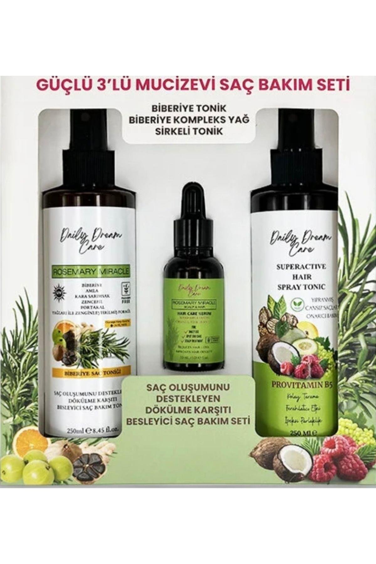 M&G Home True Bee Rosemary Miracle Biberiye Bakımı 3'lü Set (Tonik + Serum)