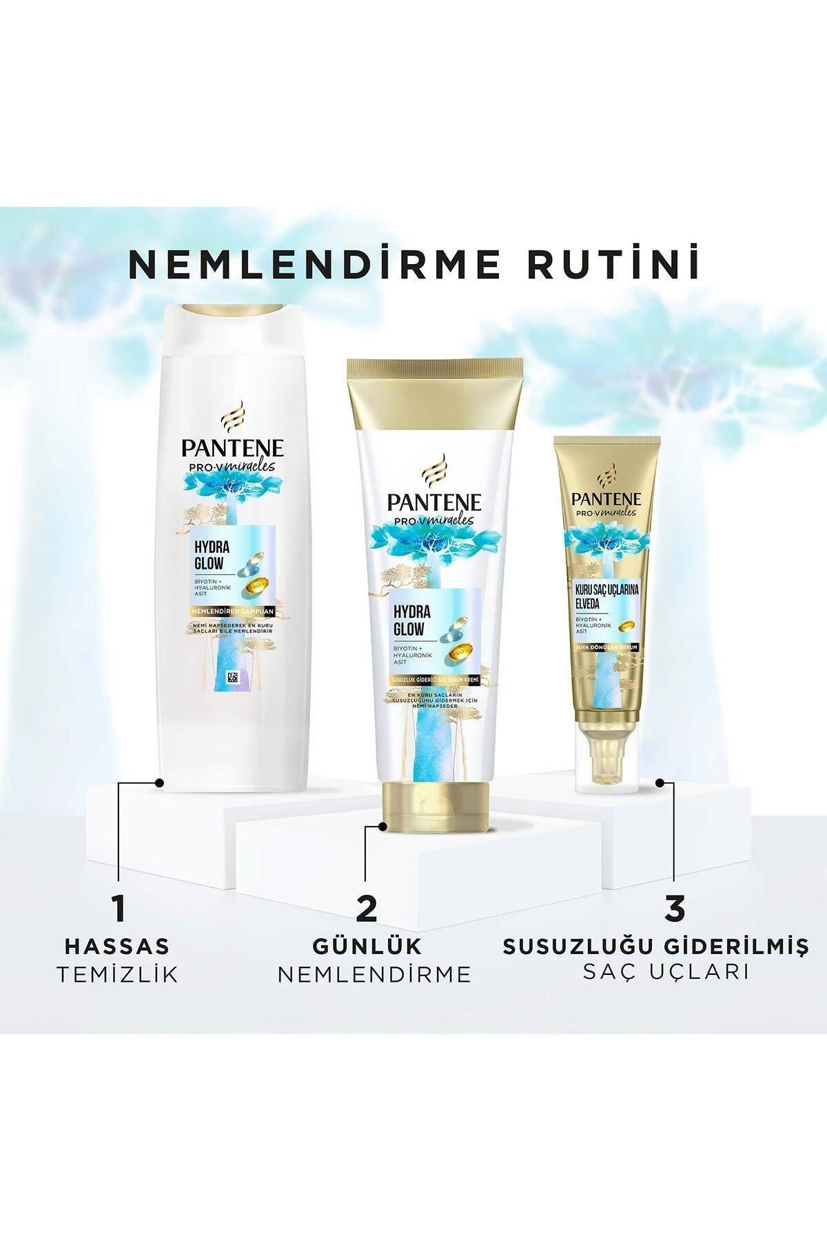 Miracles Hydra Glow Şampuan + Saç Kremi 300 ml + Maske 300 ml + Gece Serumu 70 ml + Gündüz Serumu