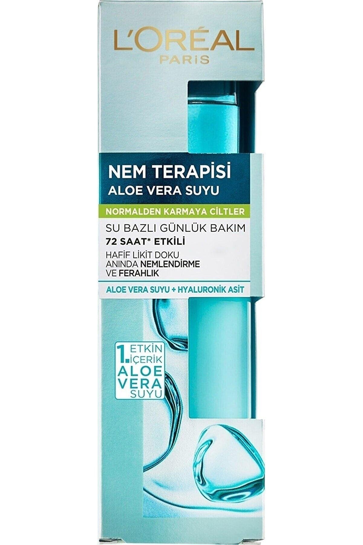 Nem Terapisi Aloe Vera Suyu Normal-karma Ciltler Su Bazlı Günlük Bakım 70 Ml X 2 Adet