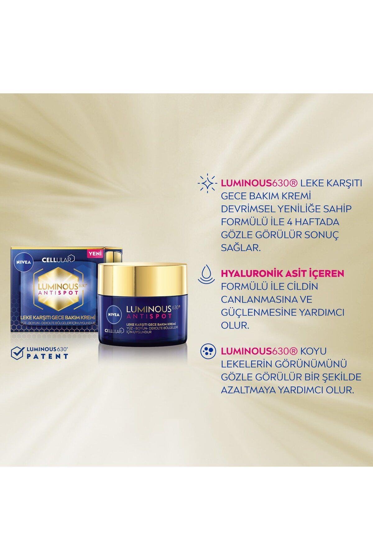 Nıvea Luminous630 Leke Karşıtı Gece Bakım Kremi 50 ml