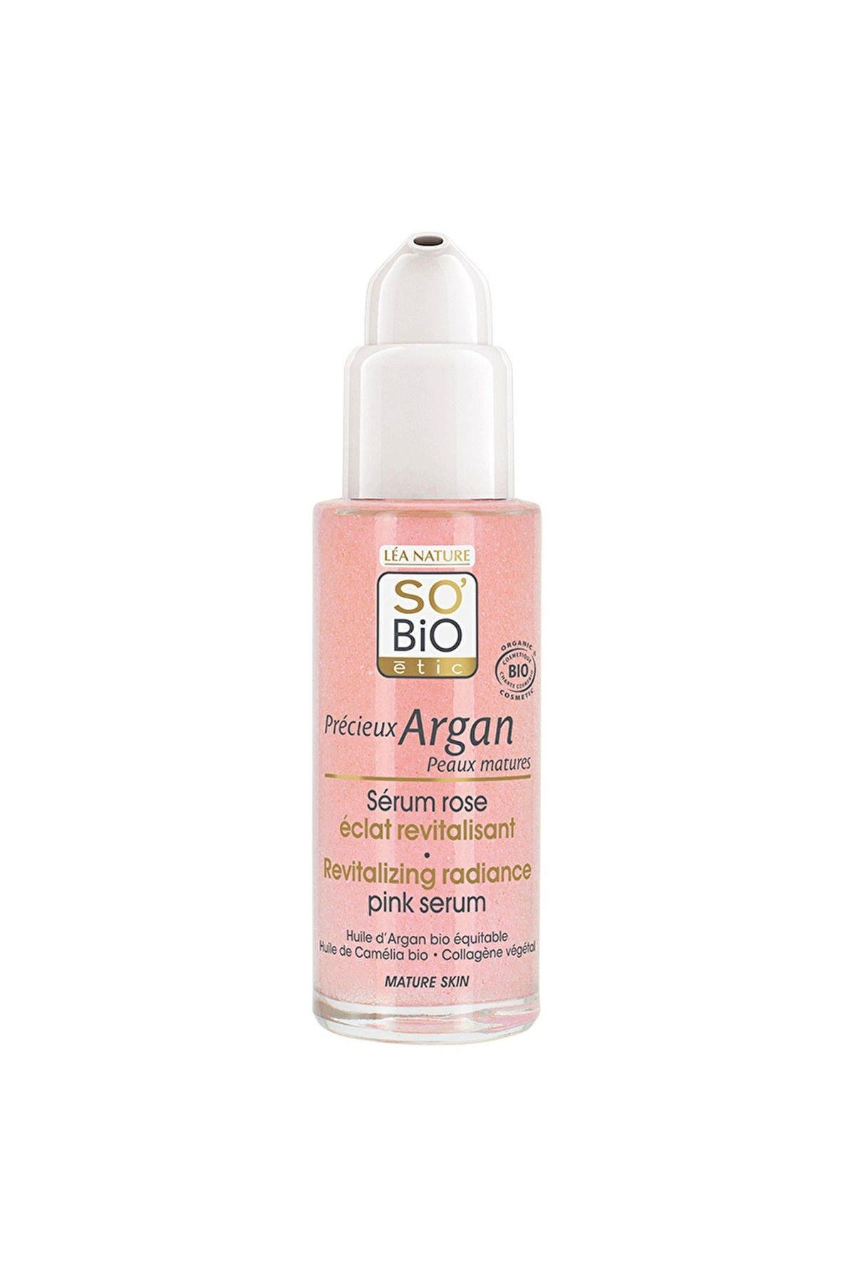 Organik Revitalizing Radiance Pink Serum Argan Canlandırıcı Aydınlatıcı Pembe Serum 30 ml