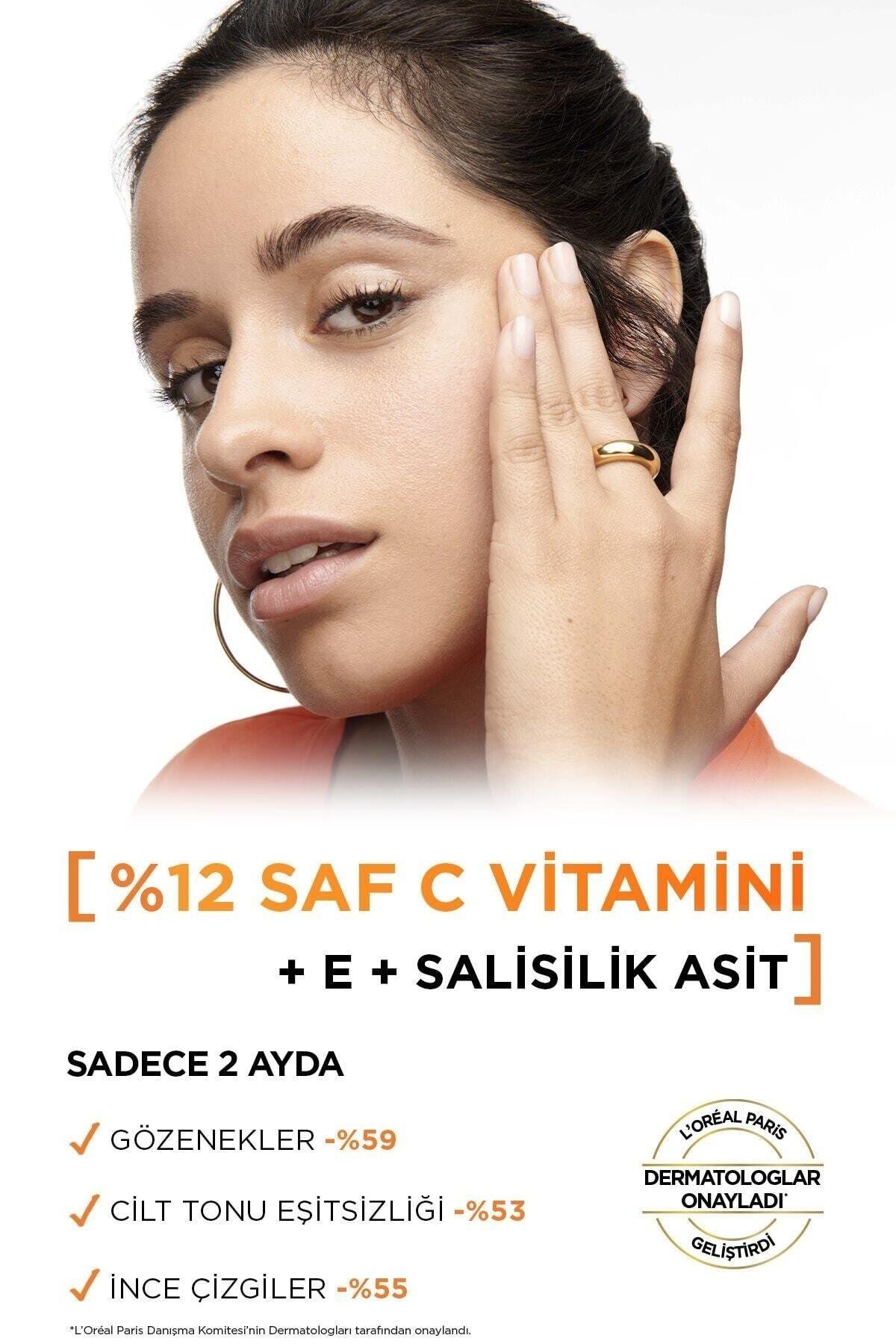 Orıjınal Yeni Loreal Revitalift Clinical %12 Saf C Vitamini Aydınlatıcı Serum 2 Adet 30ml