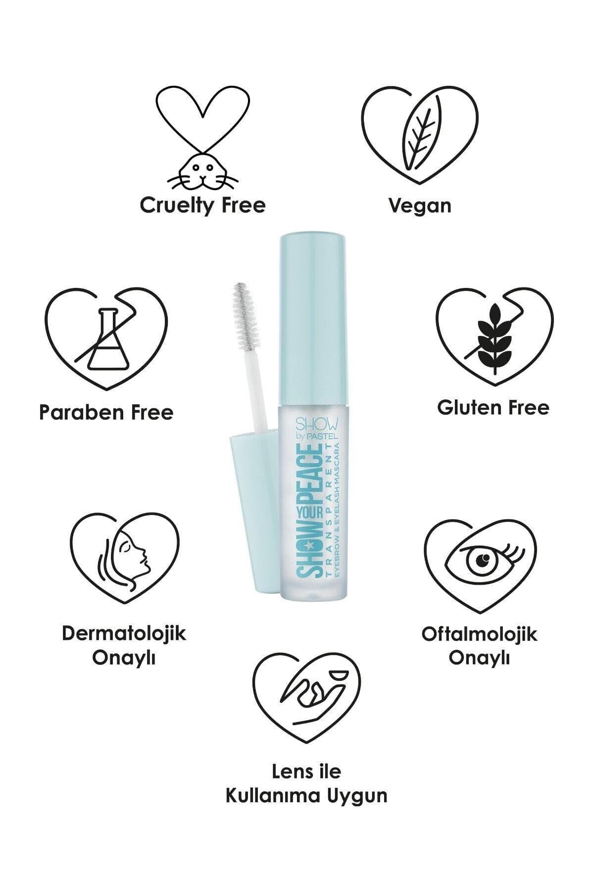 Orjinal Yeni Ürün Pastel Show Your Peace Transparan Kaş Ve Kirpik Maskarası 4.5ml
