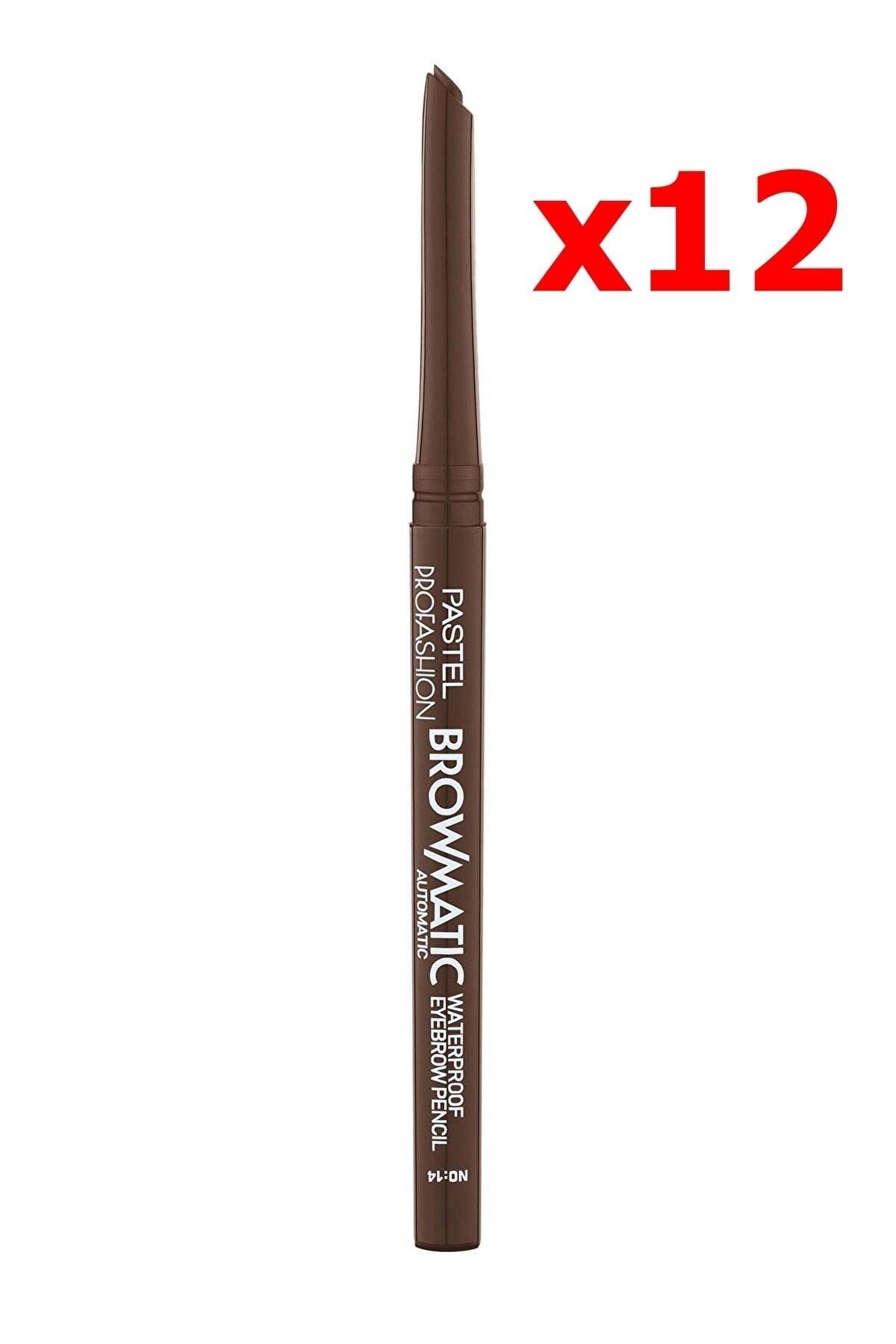 Profashion Browmatic Automatic Waterprof Eye Brow Pencil Kaş Kalemi 14 12 Adet
