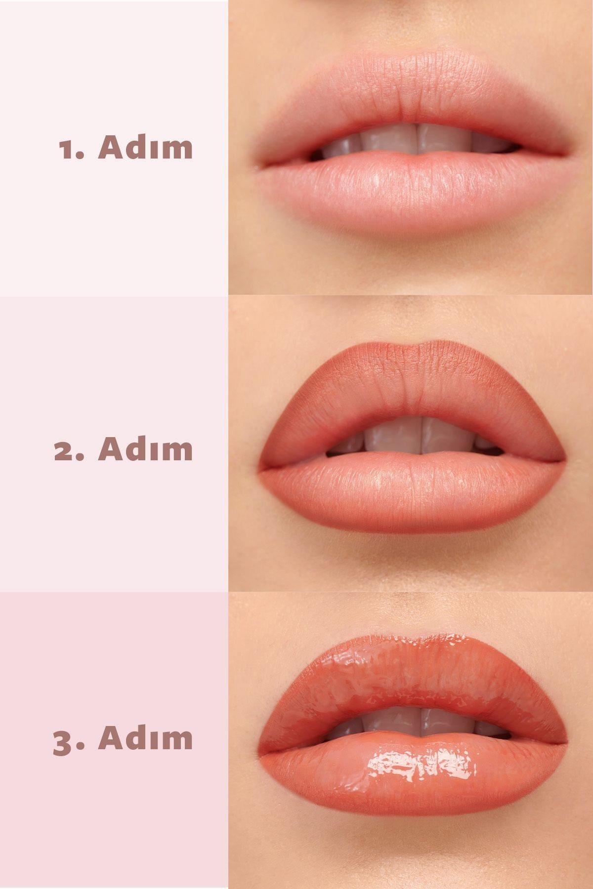 PROFASHION PLUMPING GLOSS 205 + PASTEL LIP CONTOUR LIP LINER 53