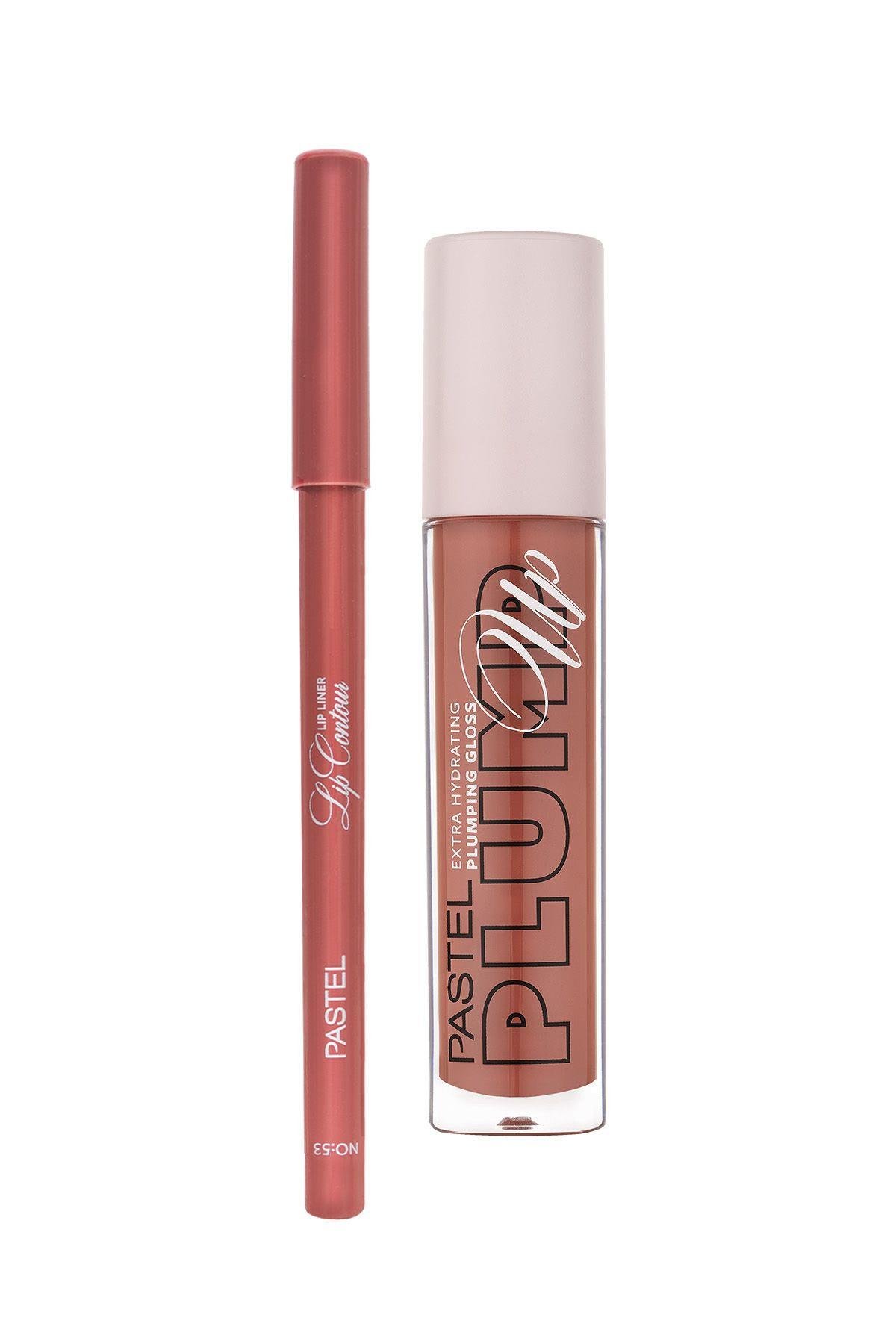 PROFASHION PLUMPING GLOSS 205 + PASTEL LIP CONTOUR LIP LINER 53