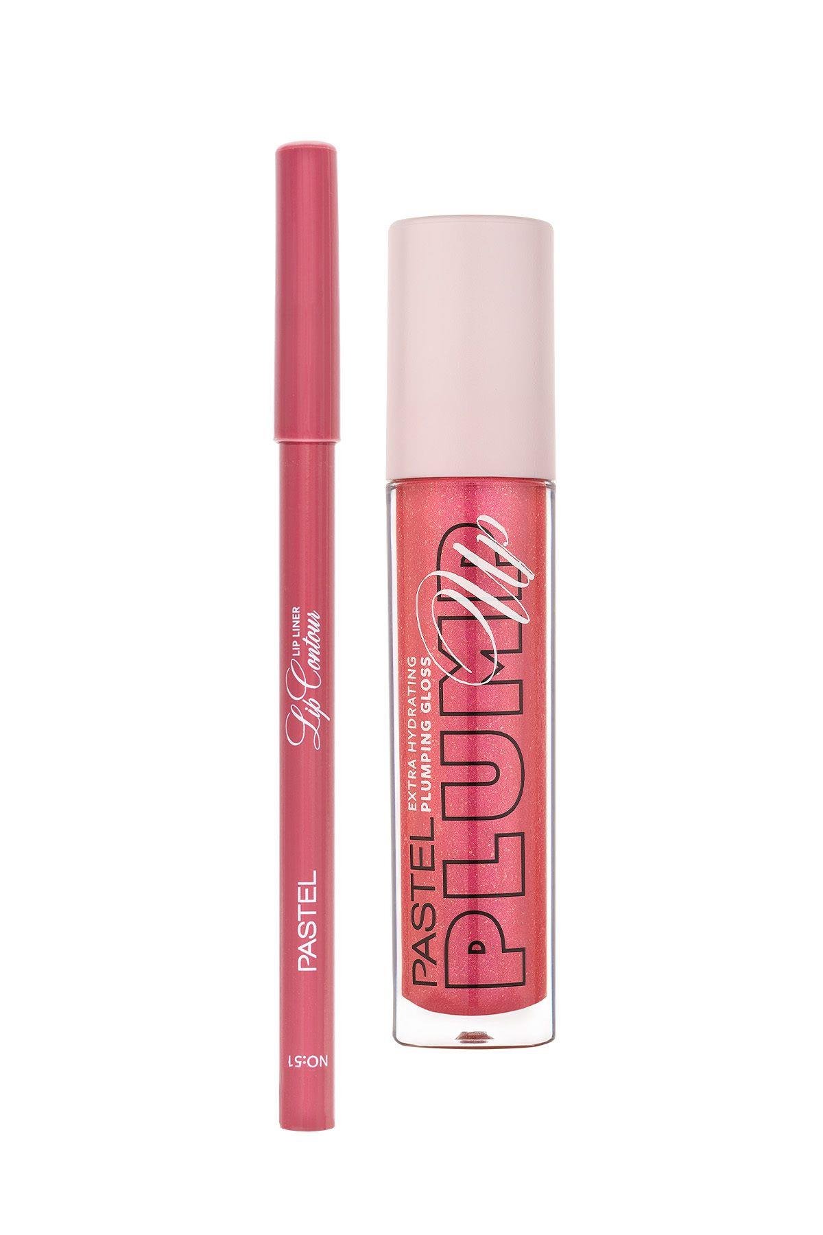 PROFASHION PLUMPING GLOSS 205 + PASTEL LIP CONTOUR LIP LINER 53