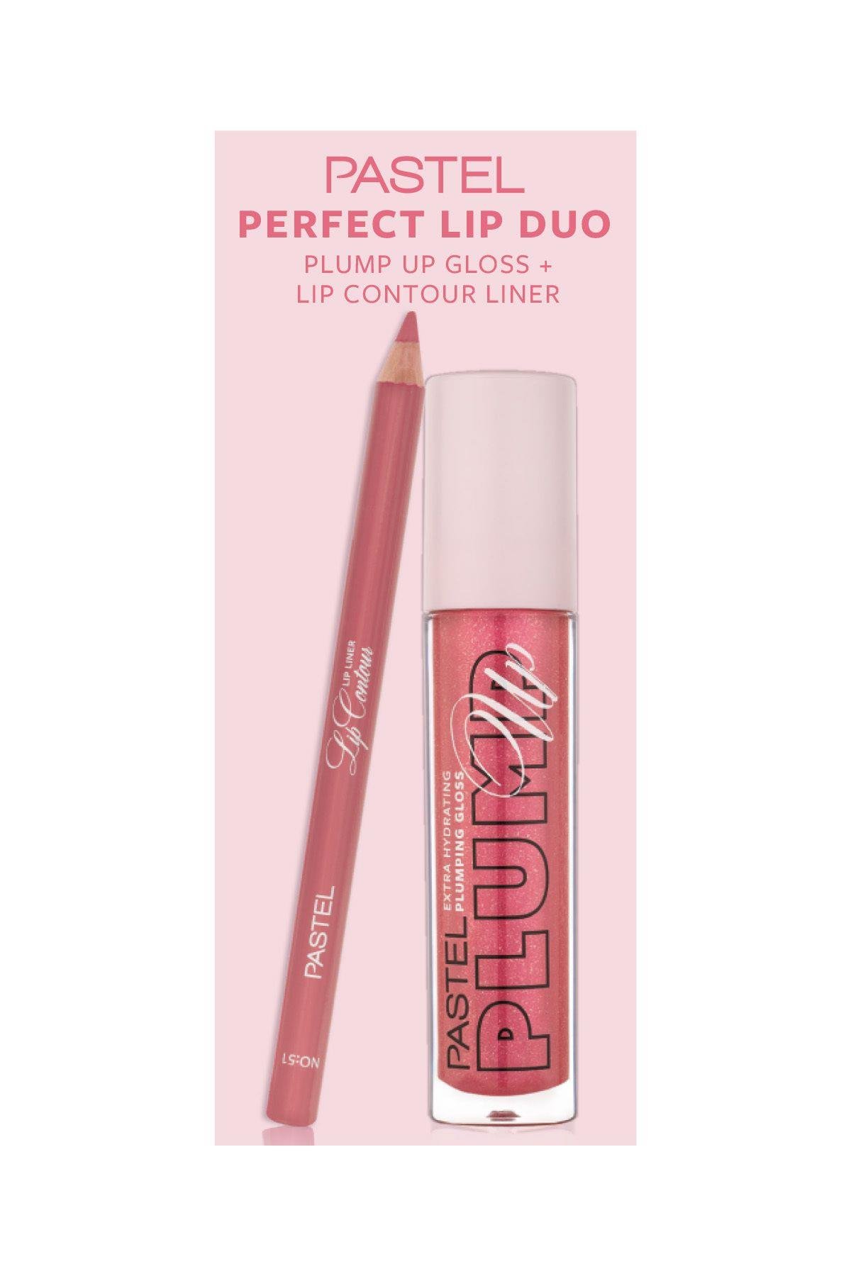 PROFASHION PLUMPING GLOSS 205 + PASTEL LIP CONTOUR LIP LINER 53