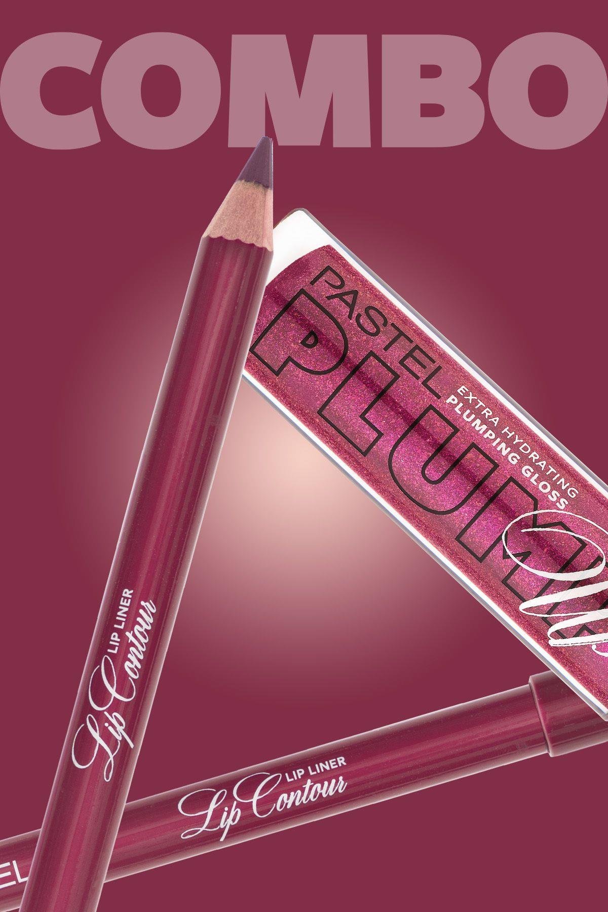 PROFASHION PLUMPING GLOSS 205 + PASTEL LIP CONTOUR LIP LINER 53