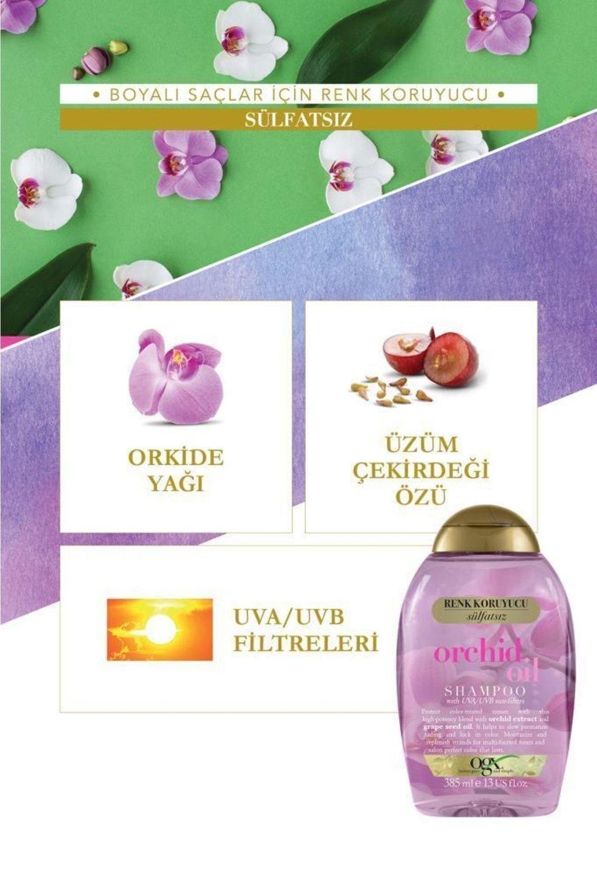 Renk Koruyucu Orchid Oil Sülfatsız Şampuan 385 ml x2