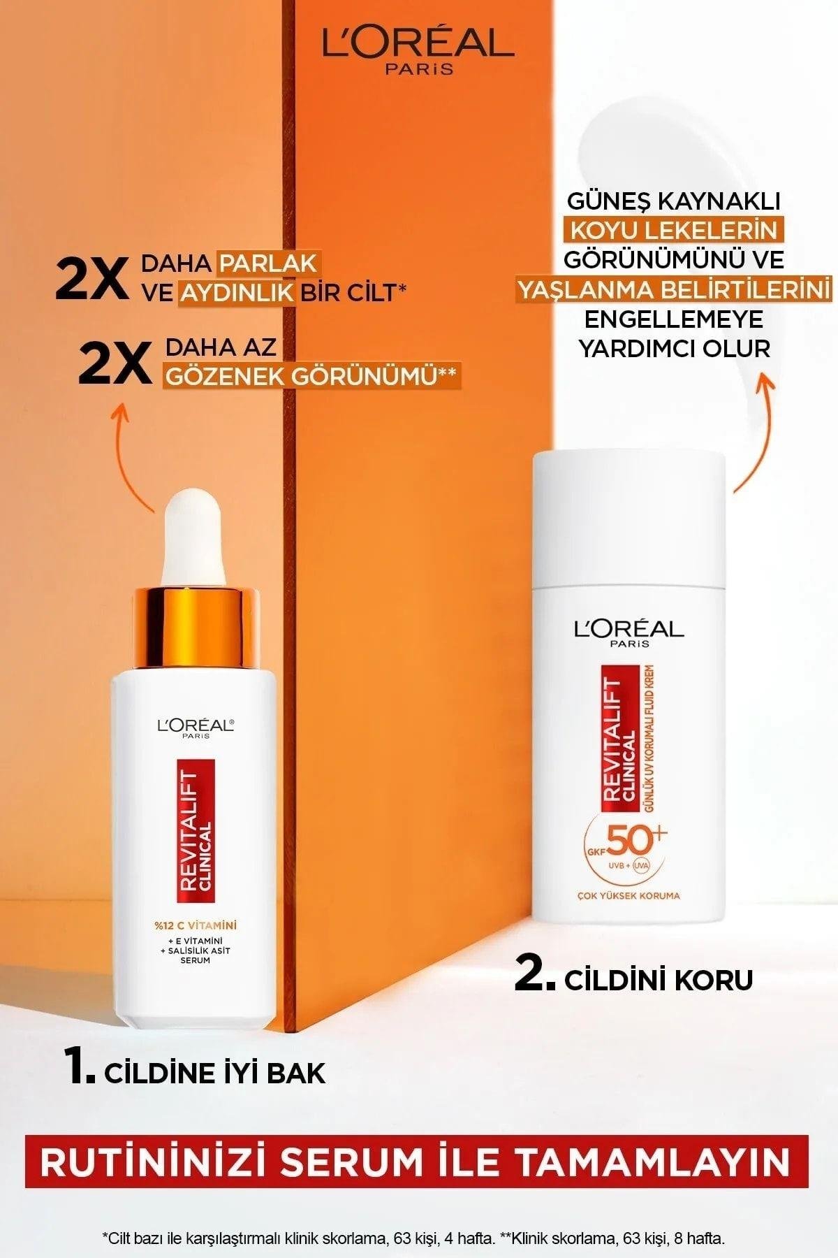 Revitalift Clinical Spf 50+ Günlük Yüksek Uv Korumalı Yüz Güneş Kremi 50 Ml