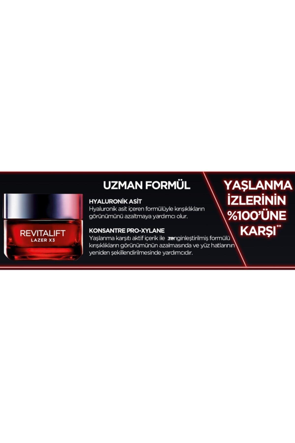 Revitalift Lazer Kırışıklık Karşıtı 3'lü Bakım Seti Leke Ve Kırışıklık Karşıtı Gfk20+gece+serum