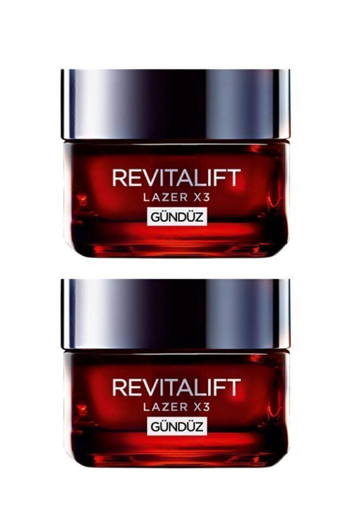 Revitalift Lazer X3 Yoğun Yaşlanma Karşıtı Gündüz Bakım Kremi 2'li Set