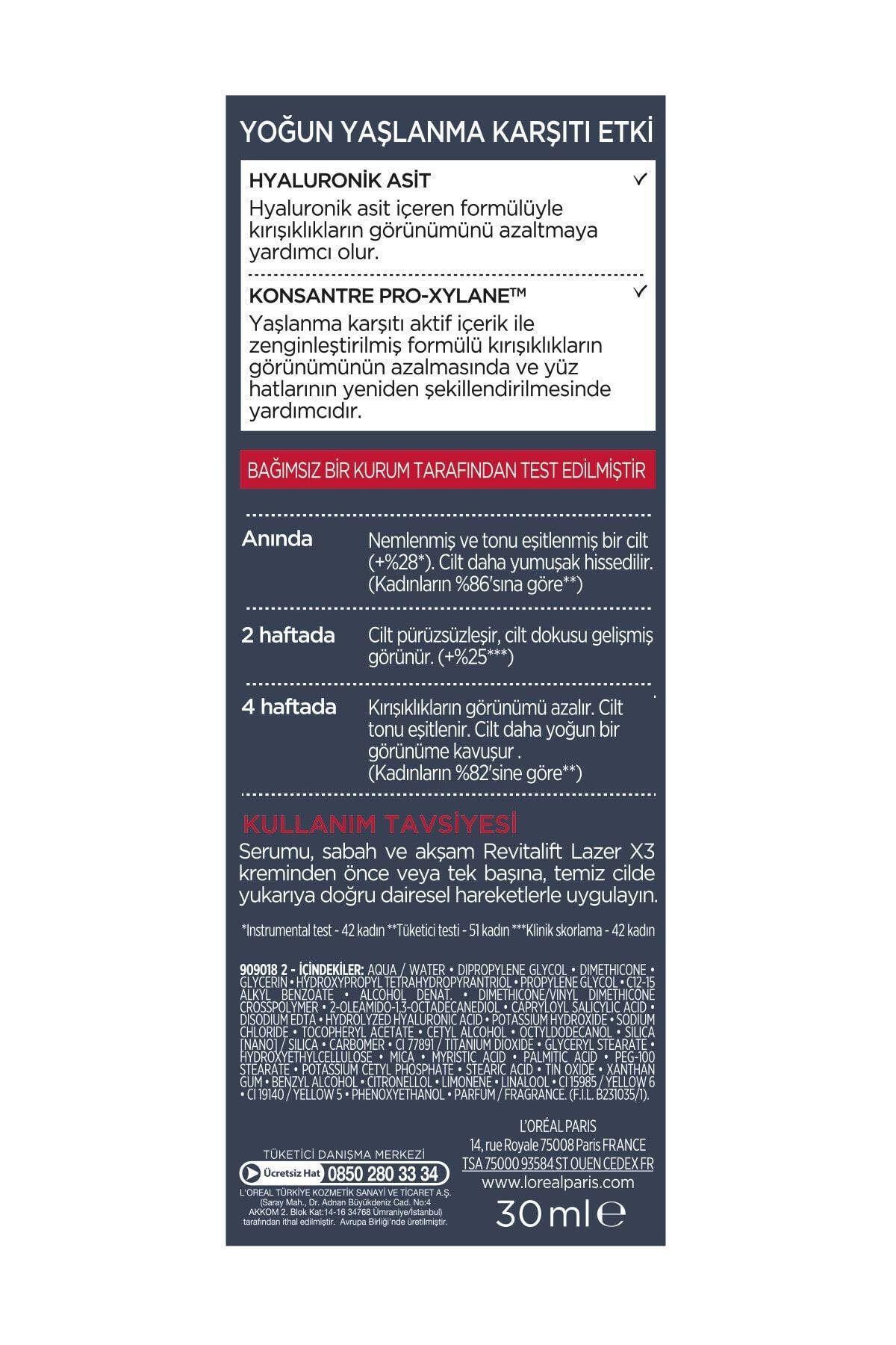 Revitalift Lazer X3 Yoğun Yaşlanma Karşıtı Bakım Serumu 30 ml