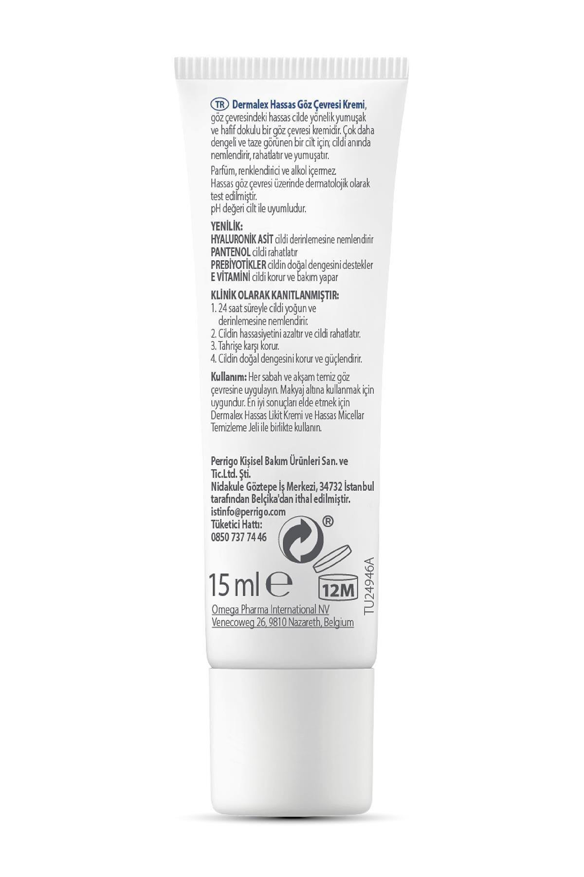Sensitive Göz Çevresi Kremi 15ml