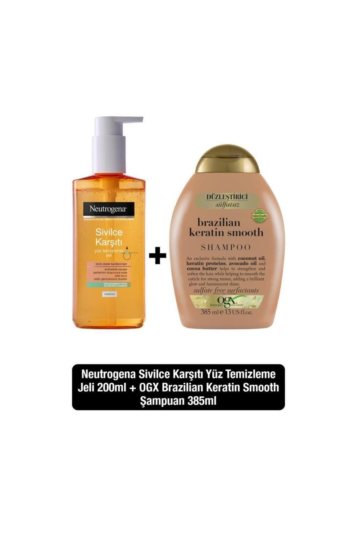 Sivilce Karşıtı Günlük Yüz Temizleme Jeli 200 ml Ogx Sülfatsız Şampuan Keratin Smooth 3