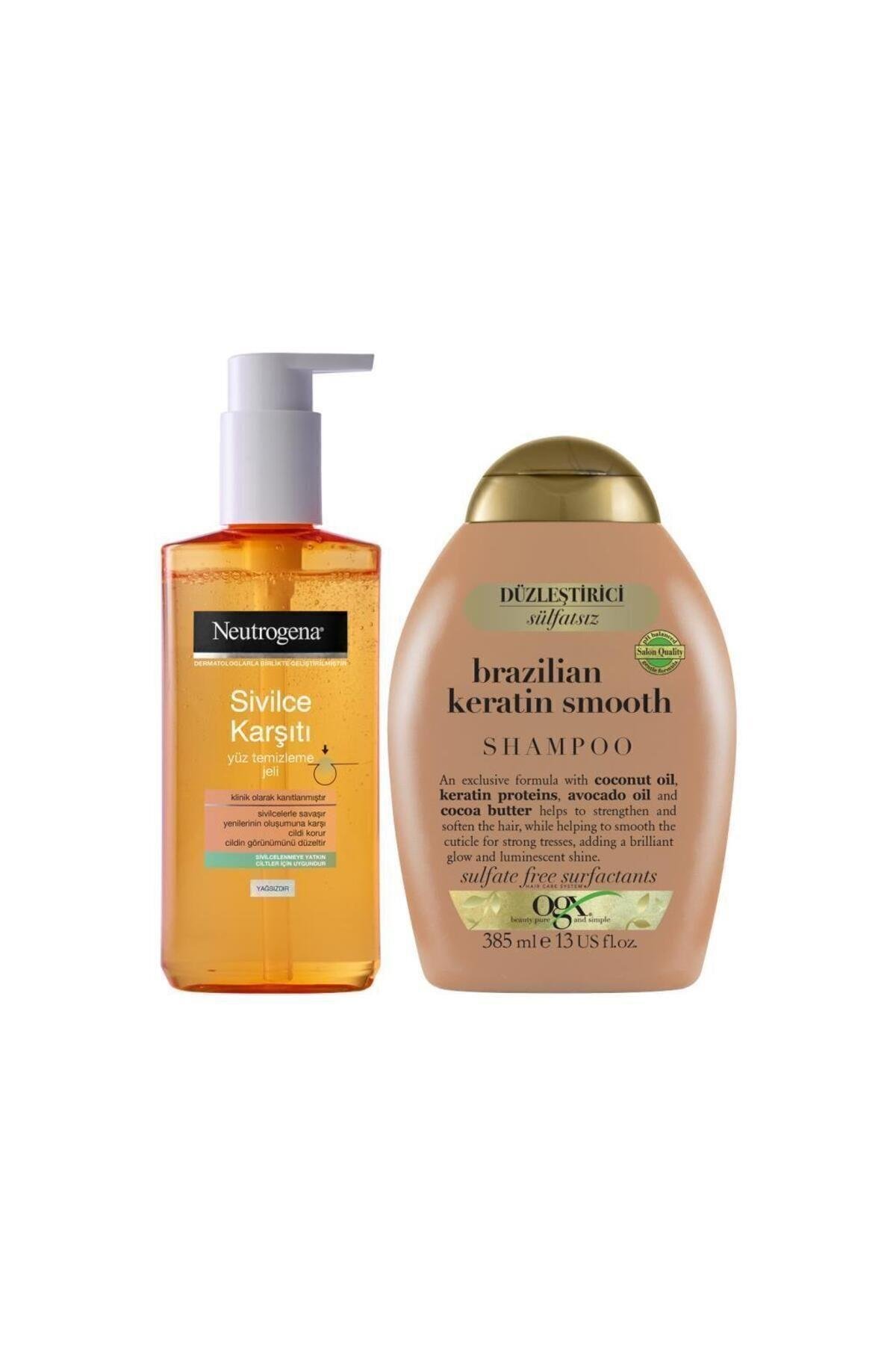 Sivilce Karşıtı Günlük Yüz Temizleme Jeli 200 ml Ogx Sülfatsız Şampuan Keratin Smooth 3