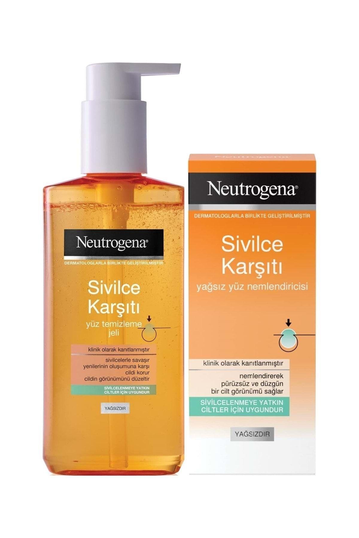 Sivilce Karşıtı Temizleme Jeli 200ml Nemlendirici 50ml (5 Lİ SET)