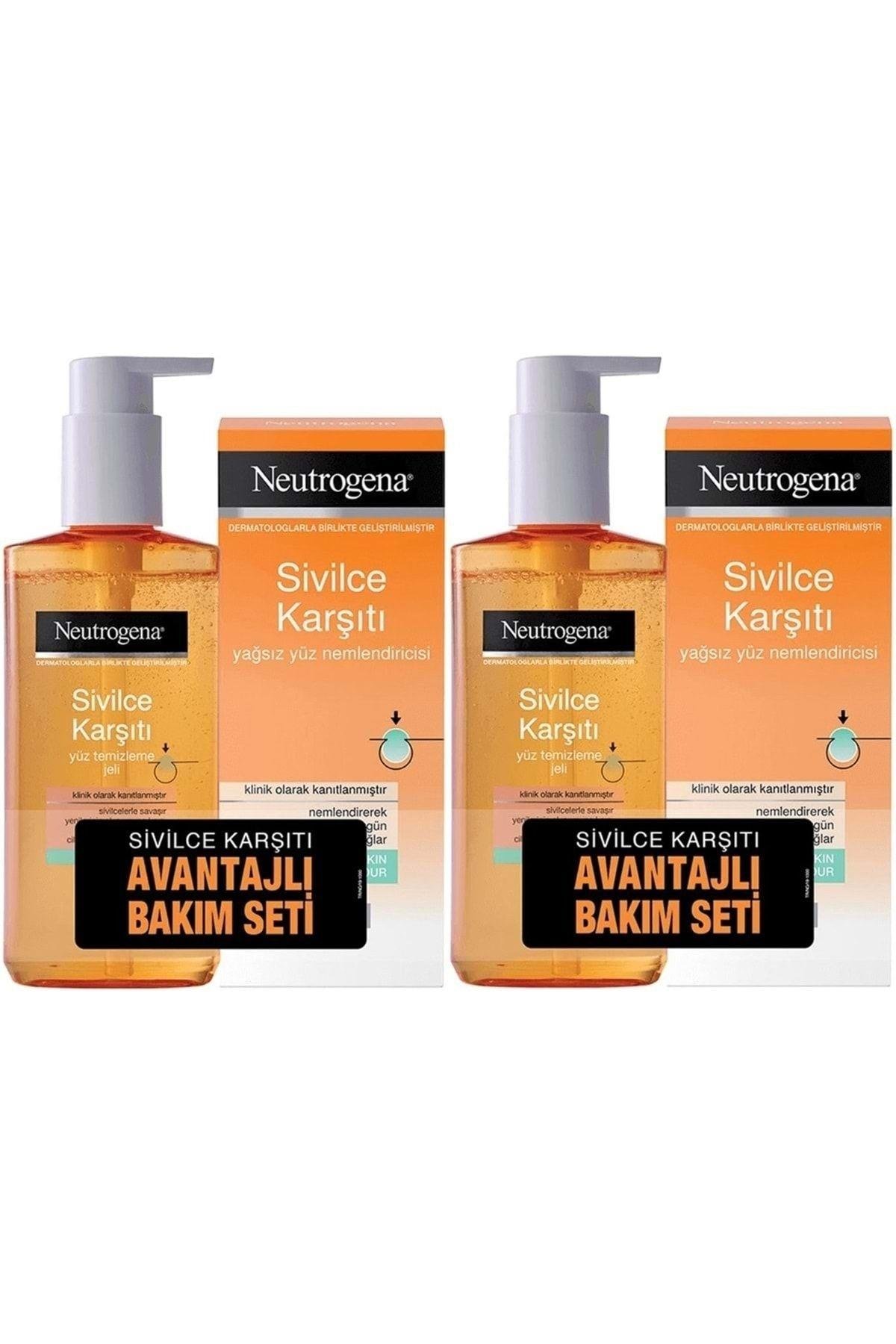 Sivilce Karşıtı Temizleme Jeli 200ml Nemlendirici 50ml (2 Lİ SET)