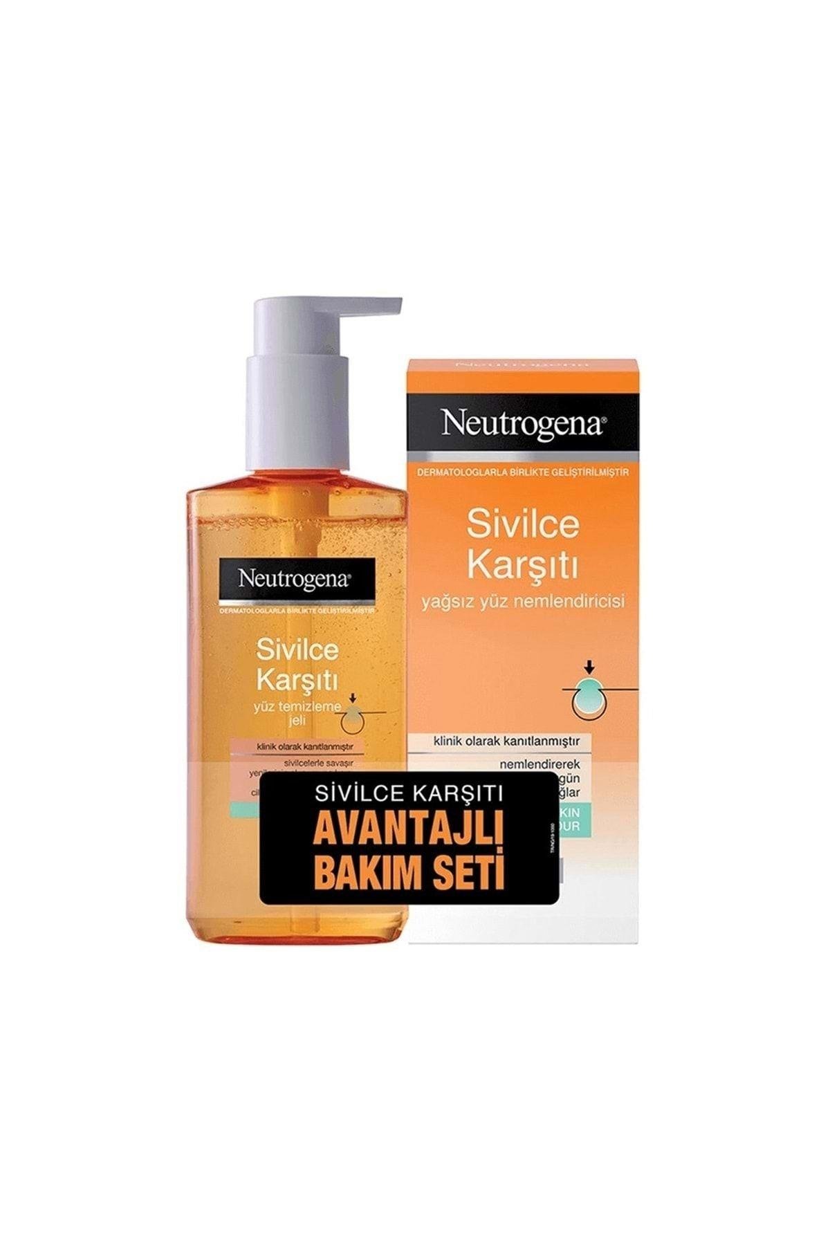 Sivilce Karşıtı Temizleme Jeli 200ml Nemlendirici 50ml (3 LÜ SET)